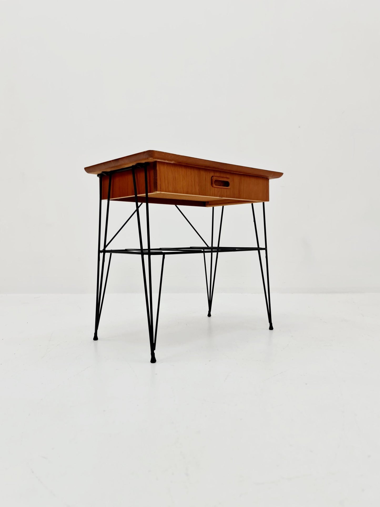 Midcentury swedish teak Vintage Side table/ Bedside table, 1960s