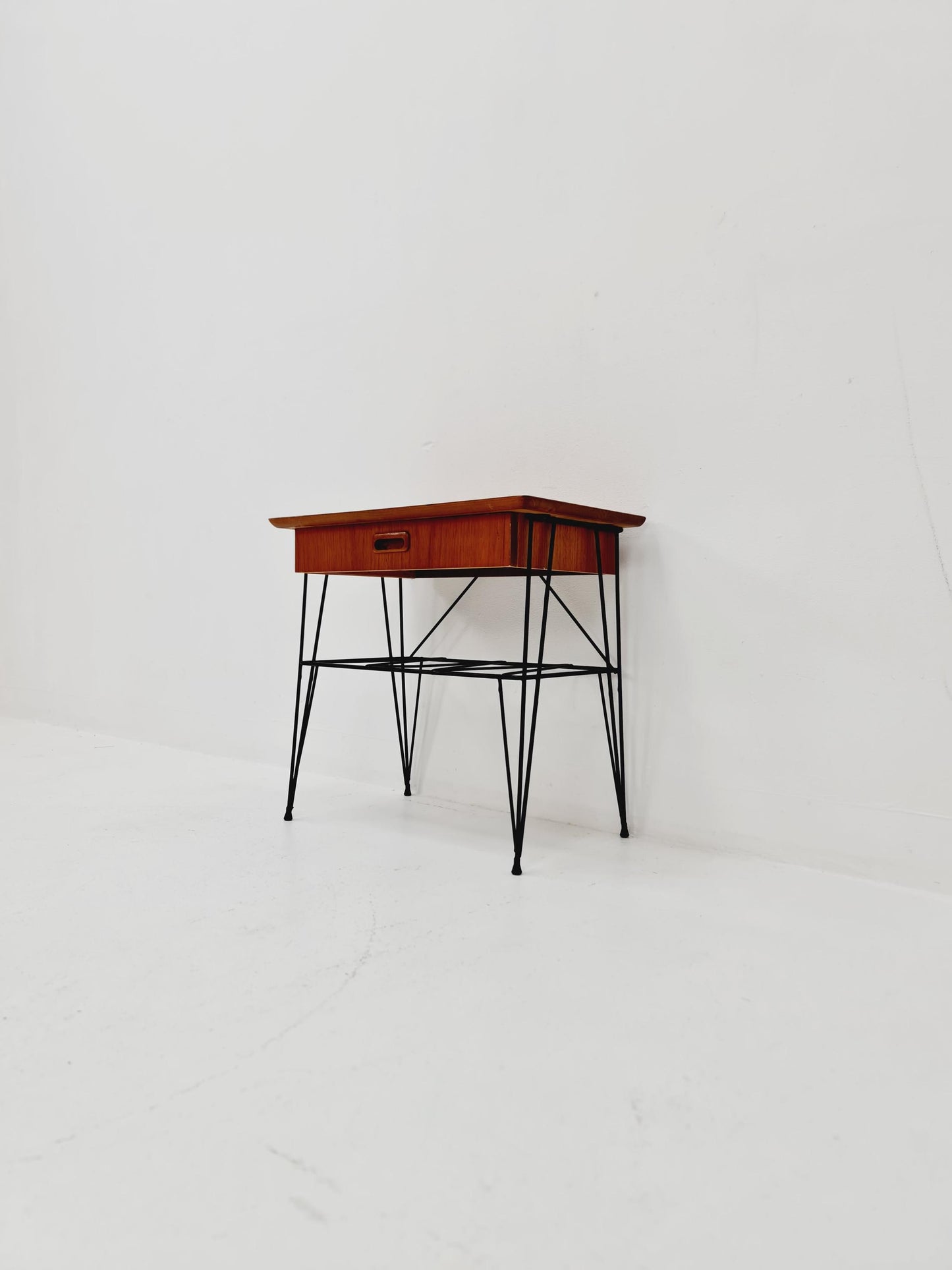 Midcentury swedish teak Vintage Side table/ Bedside table, 1960s