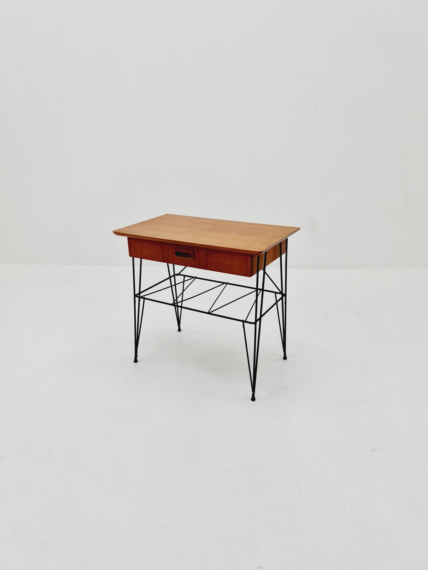Midcentury swedish teak Vintage Side table/ Bedside table, 1960s