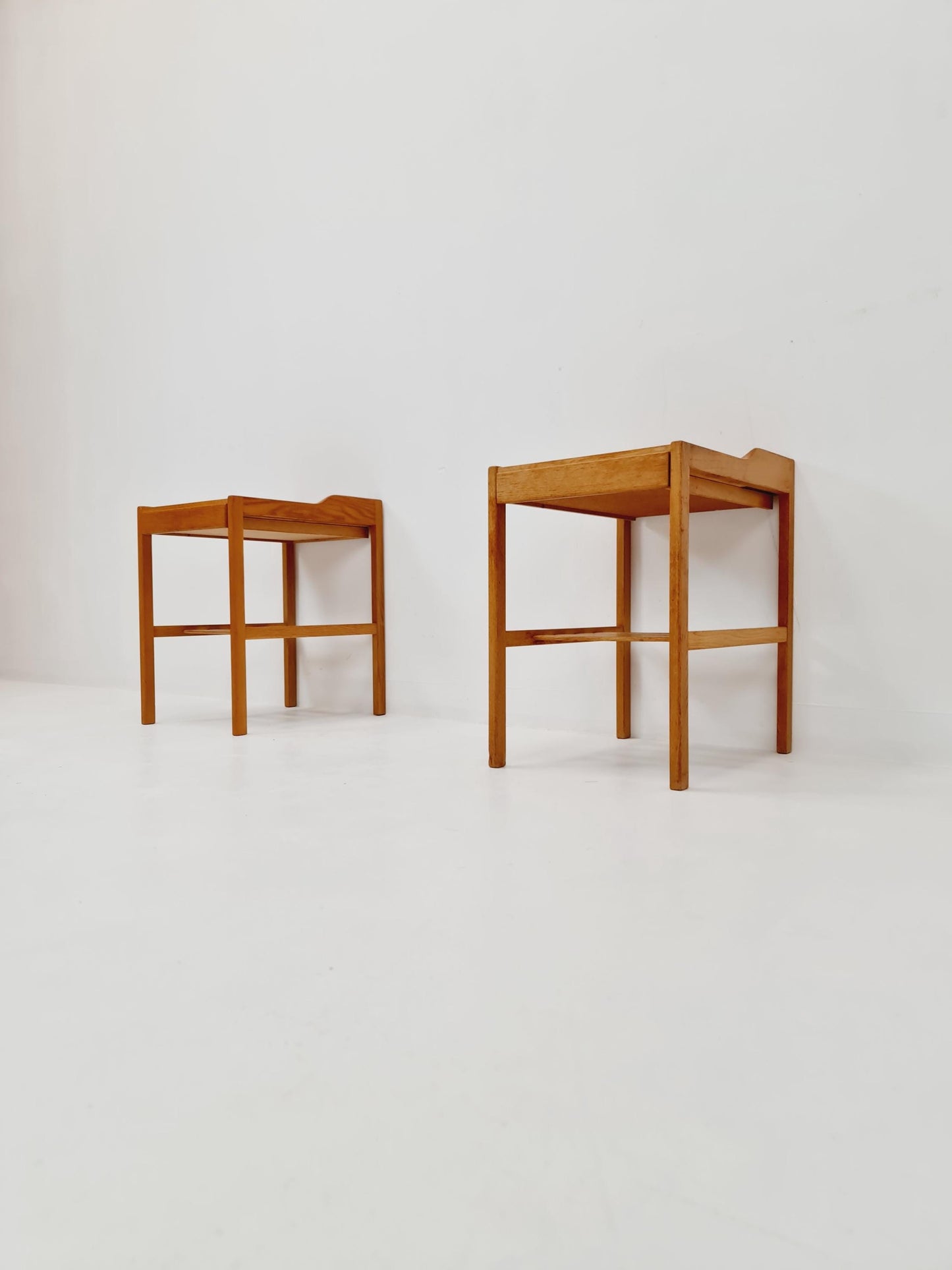 Swedish nightstands mid century design by Bertil Fridhagen for Bodafors ,1964 Set of 2