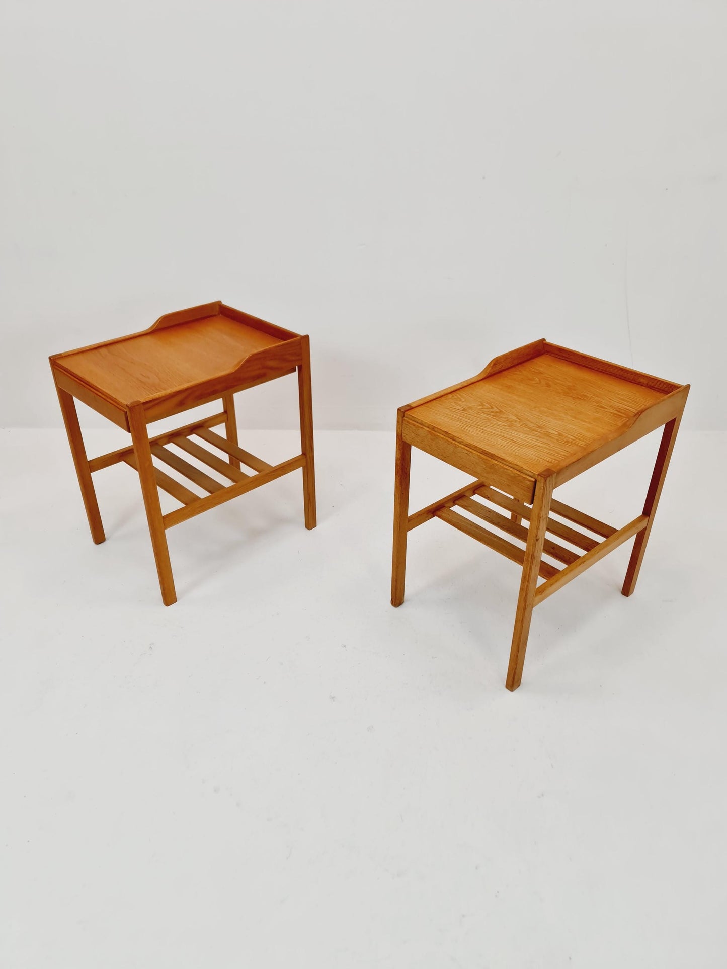 Swedish nightstands mid century design by Bertil Fridhagen for Bodafors ,1964 Set of 2