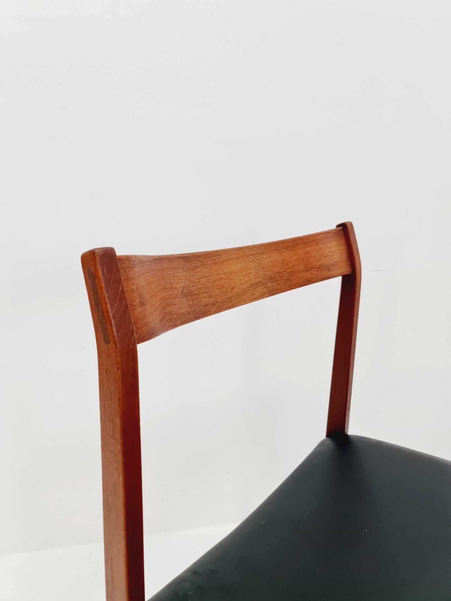 Vintage Danish solid teak dining Chairs 1960s, Set of 4