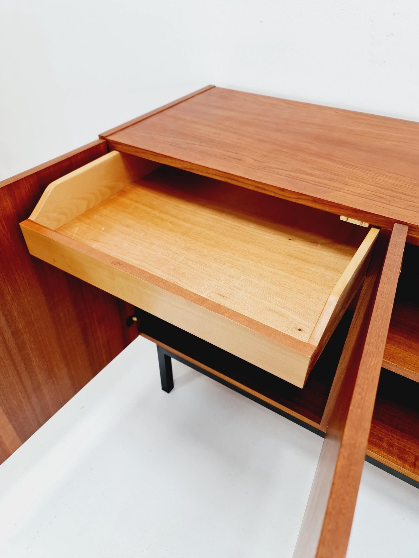Rare Mid Century Modern Teak German Sideboard, 1960s