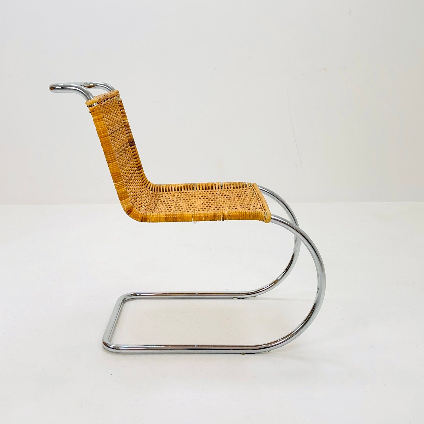 Mid century Bauhaus B42/MR10 Rattan Easy chair by Mies Van Der Rohe for Tecta, 1980