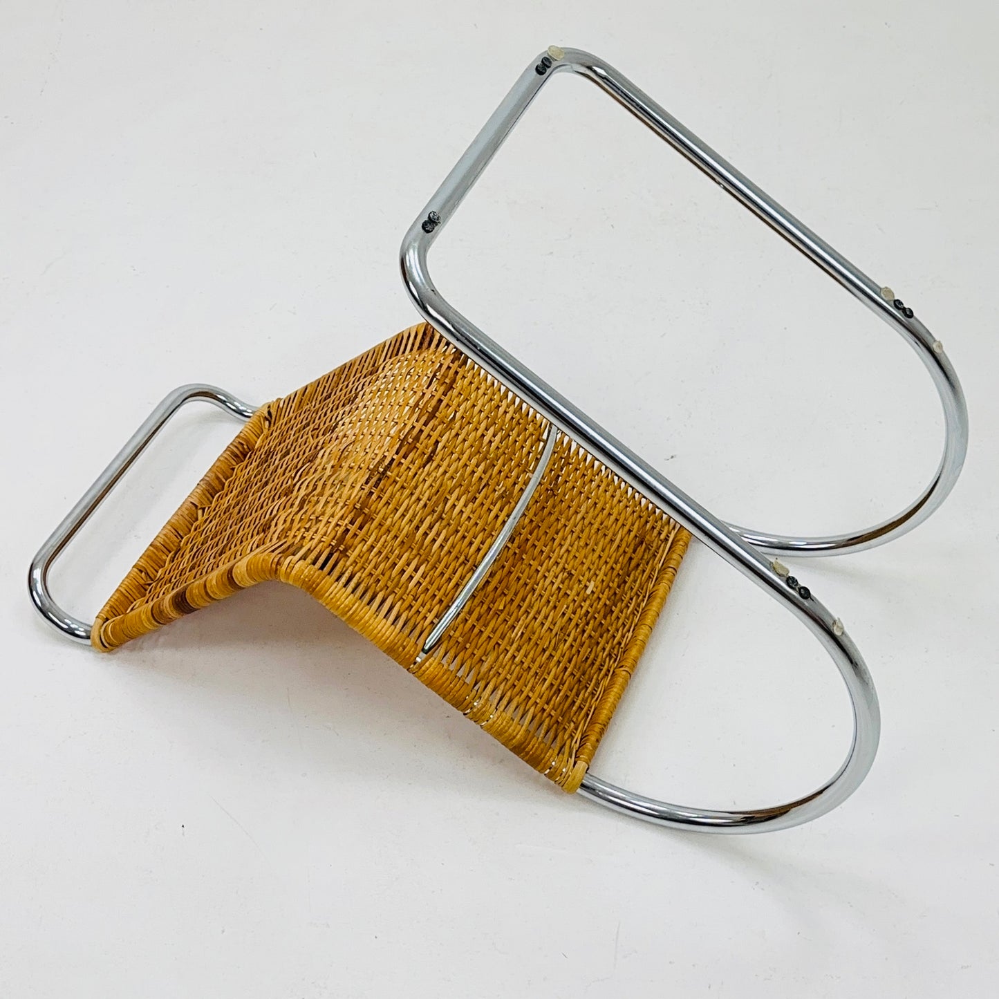 Mid century Bauhaus B42/MR10 Rattan Easy chair by Mies Van Der Rohe for Tecta, 1980
