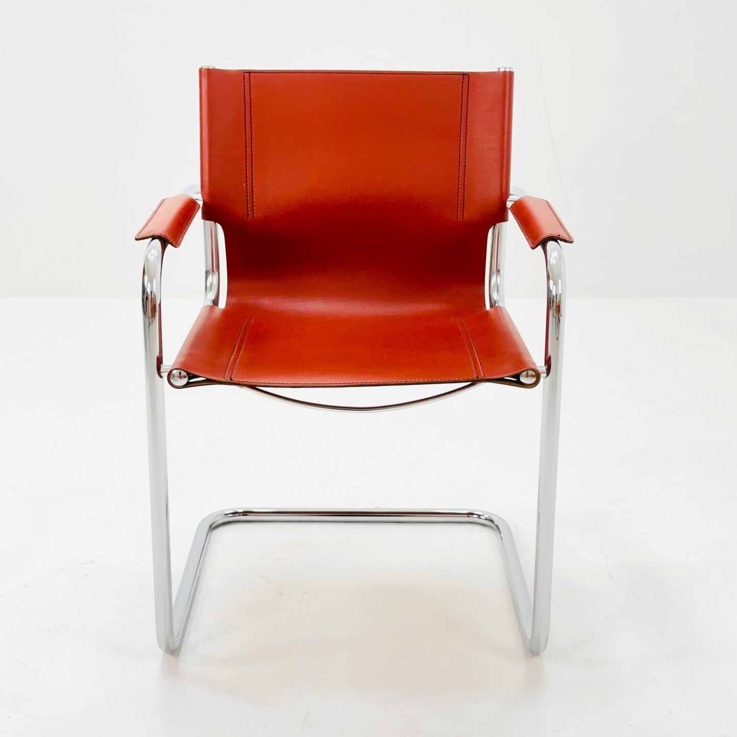 Bauhaus mid century Visitor Chair MG5 by mart stam and Marcel Brauer Italy 1980s