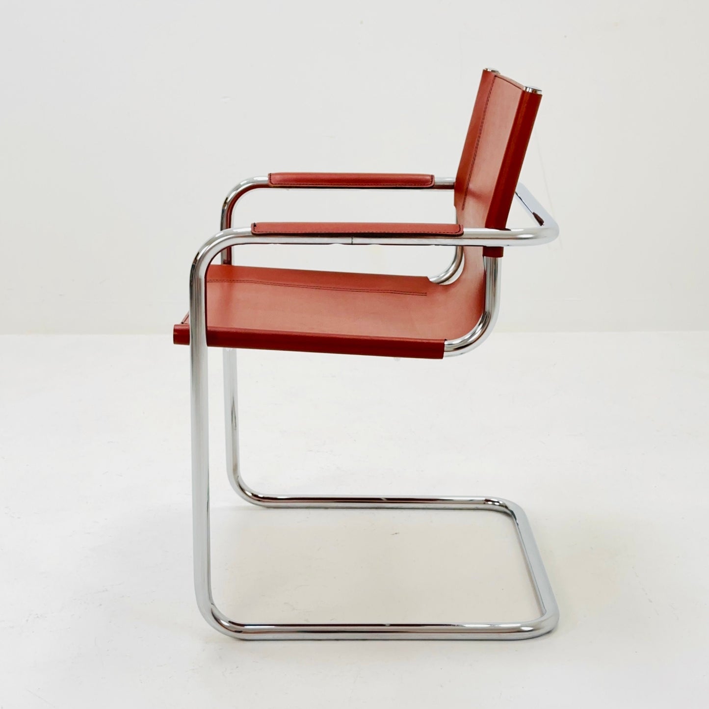 Bauhaus mid century Visitor Chair MG5 by mart stam and Marcel Brauer Italy 1980s