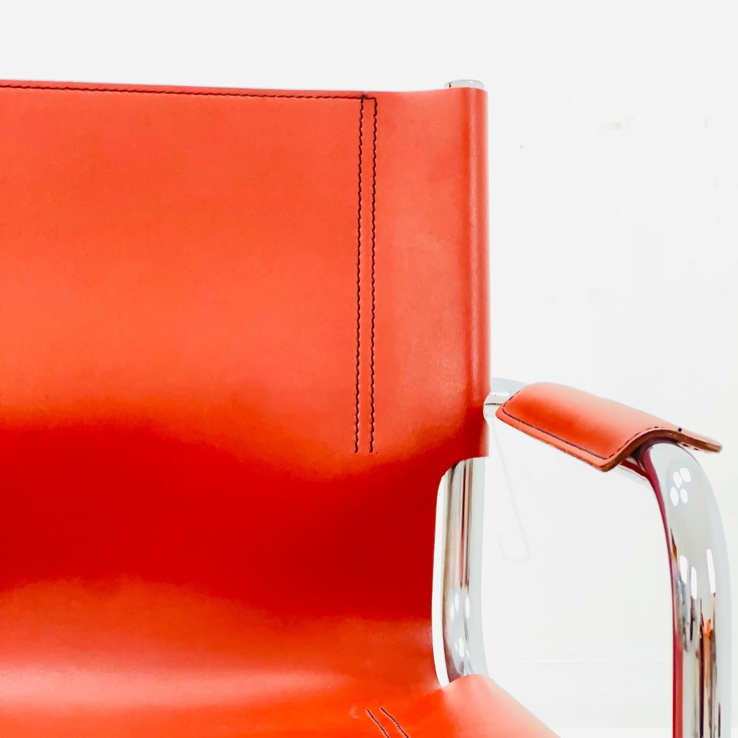 Bauhaus mid century Visitor Chair MG5 by mart stam and Marcel Brauer Italy 1980s