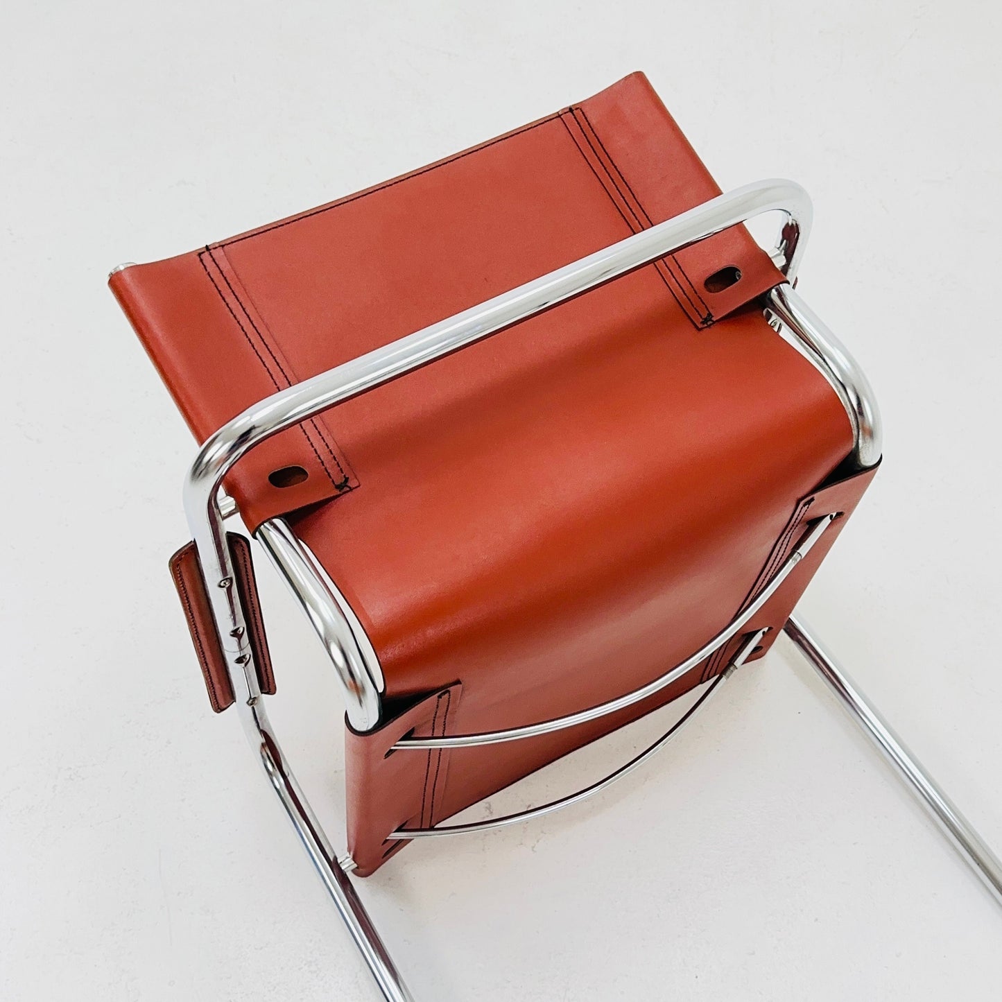 Bauhaus mid century Visitor Chair MG5 by mart stam and Marcel Brauer Italy 1980s