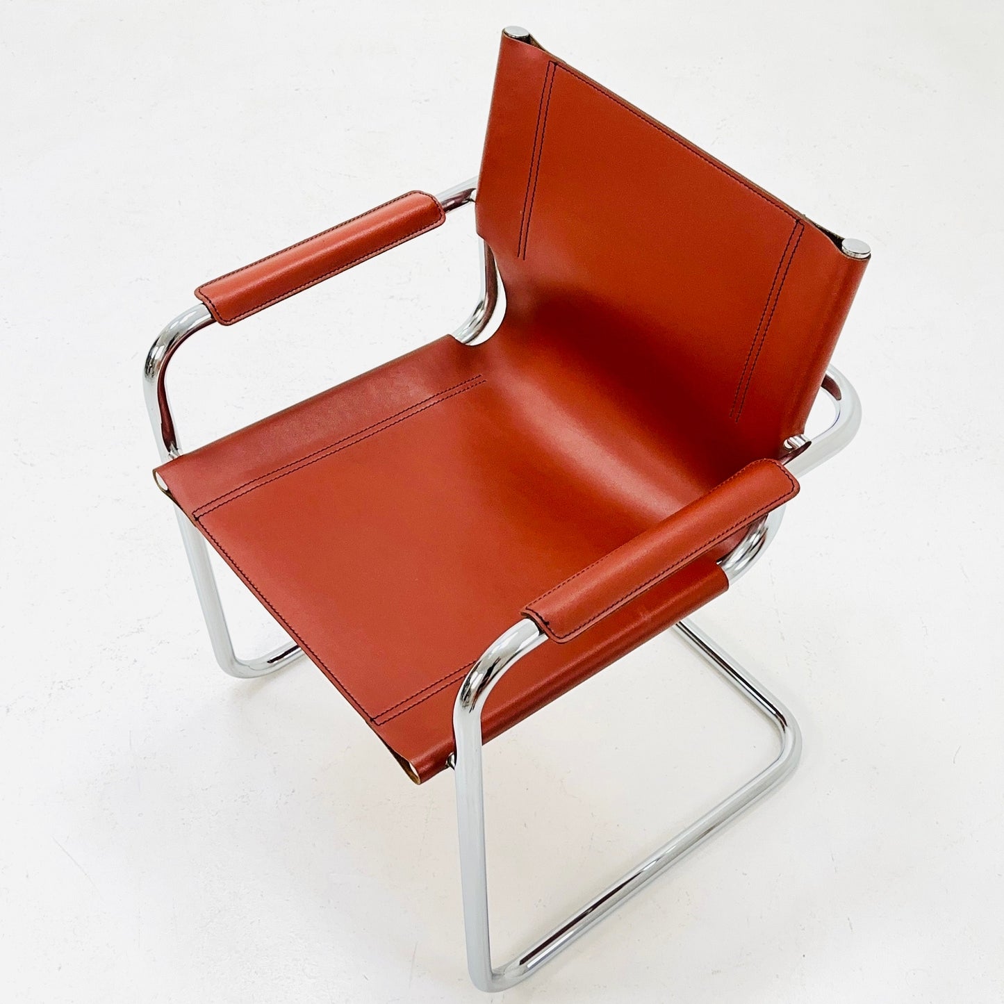 Bauhaus mid century Visitor Chair MG5 by mart stam and Marcel Brauer Italy 1980s