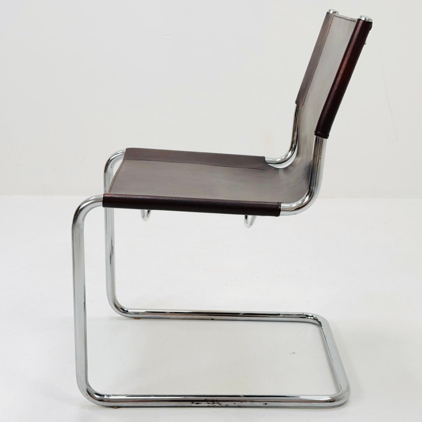 1 of 7 Mid-Century Vintage S33 Chair by Mart Stam & Marcel Breuer for Matteo Grassi 1980s Italy