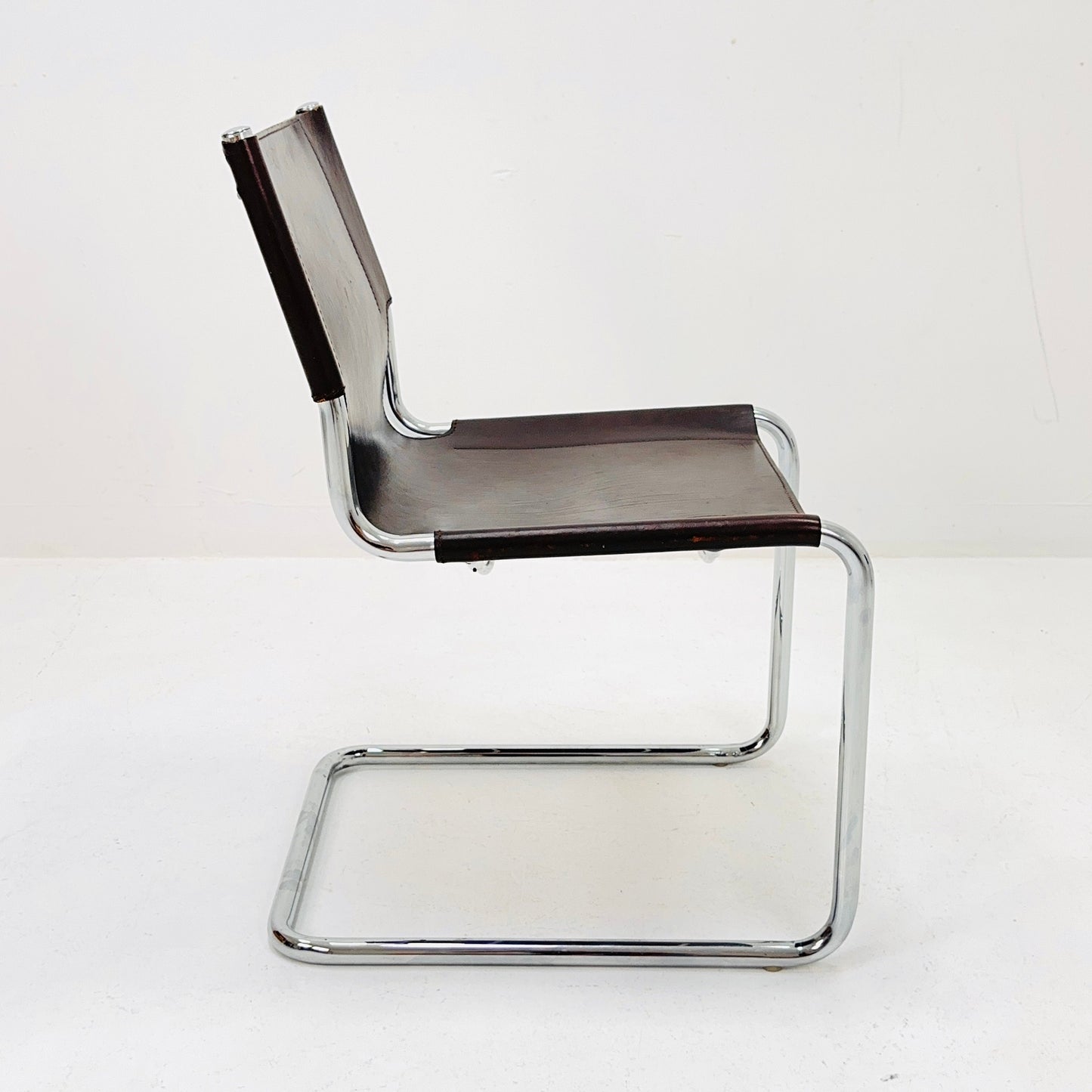 1 of 7 Mid-Century Vintage S33 Chair by Mart Stam & Marcel Breuer for Matteo Grassi 1980s Italy