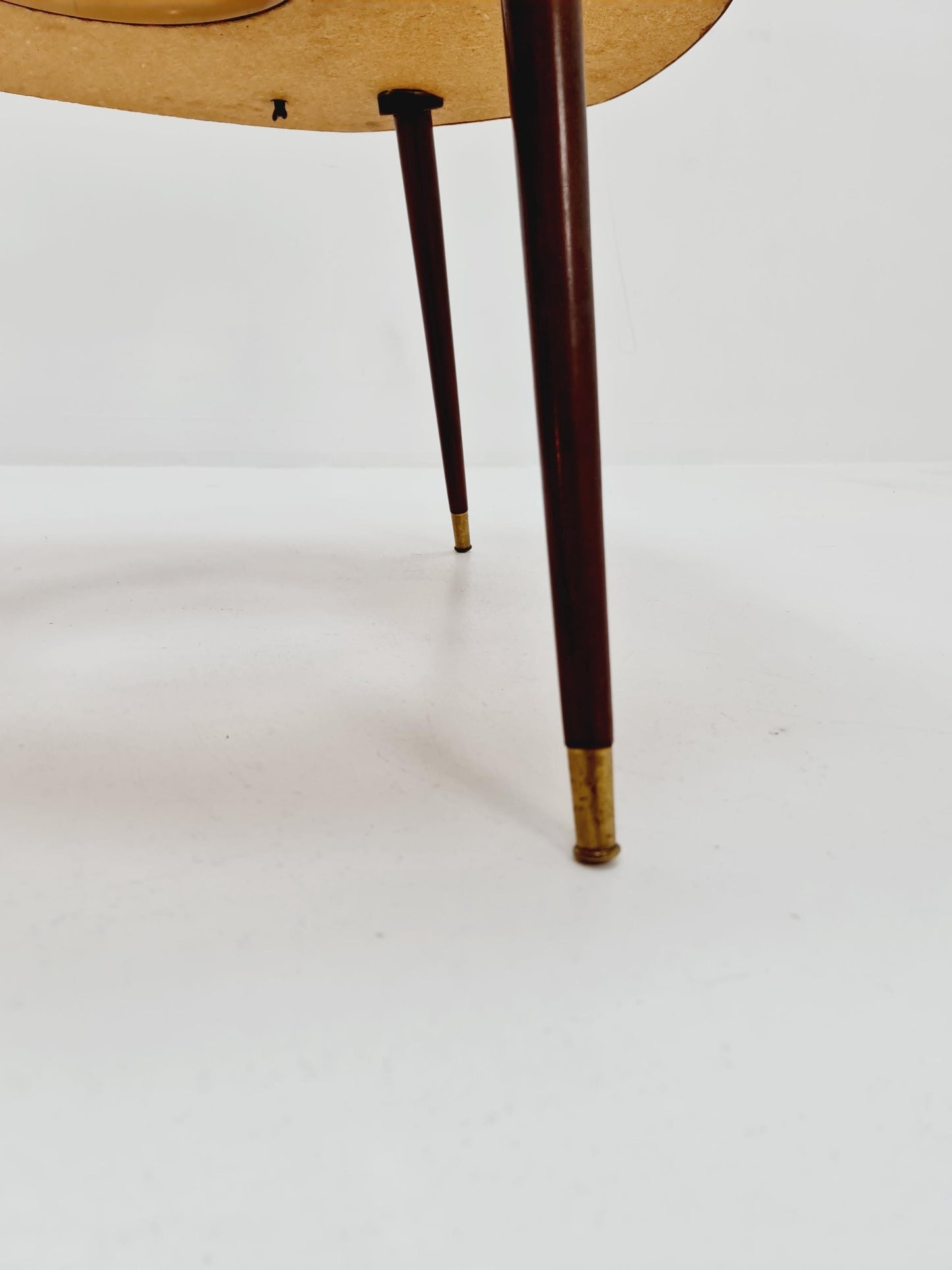 Big 1950s German Plant Stand, Colorful Vintage Mid-Century Minimalist Indoor Plant Stand Side Table Retro flower table