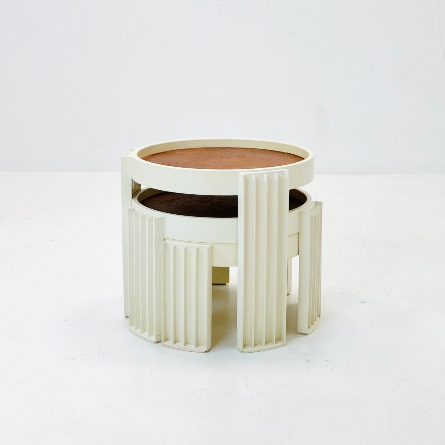 Set of 3 Marema Stacking Tables by Gianfranco Frattini for Cassina, 1970s Italy