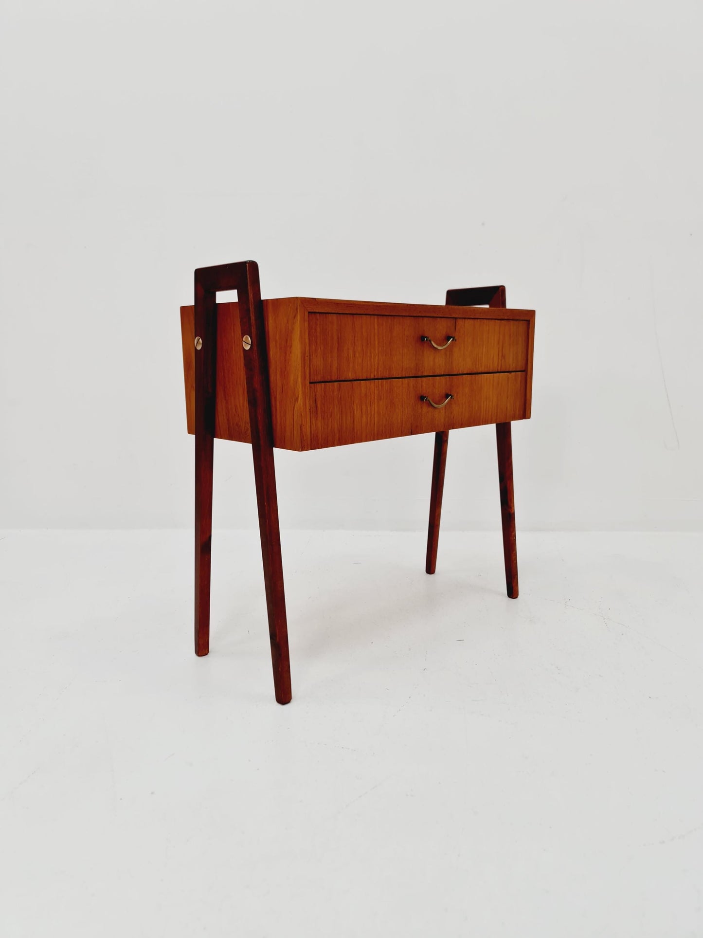 Midcentury Scandinavian Teak vintage Side table/ hallway/ Night stand, 1960s