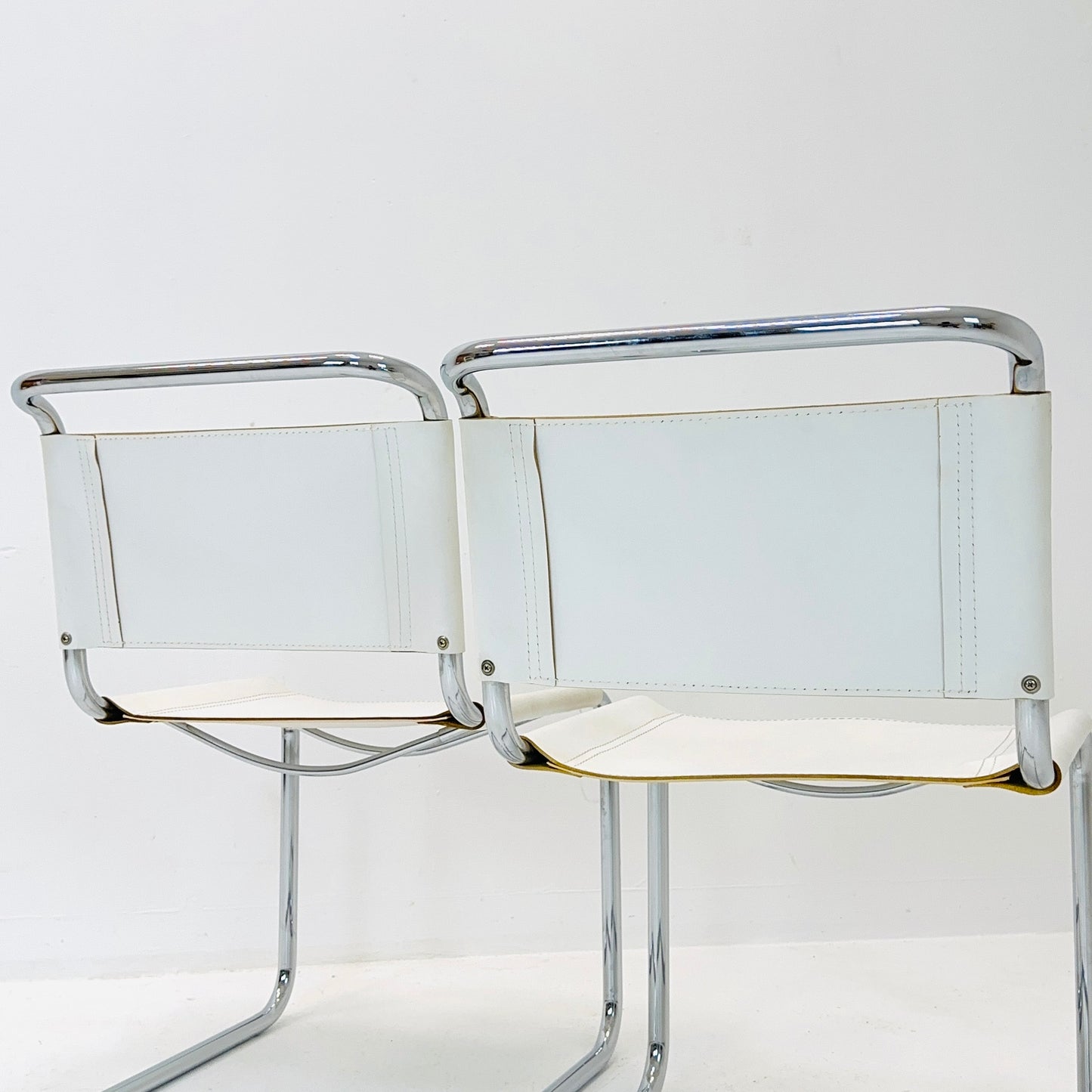 set of 2 Mid-Century Bauhaus S33 Chair by Mart Stam of Italy 1980s