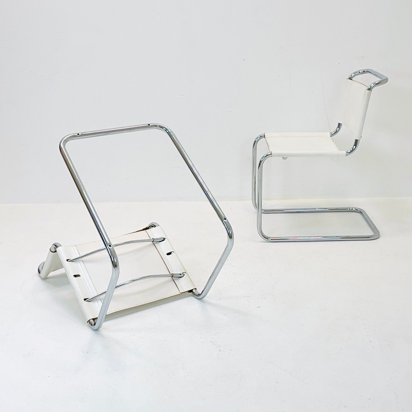set of 2 Mid-Century Bauhaus S33 Chair by Mart Stam of Italy 1980s
