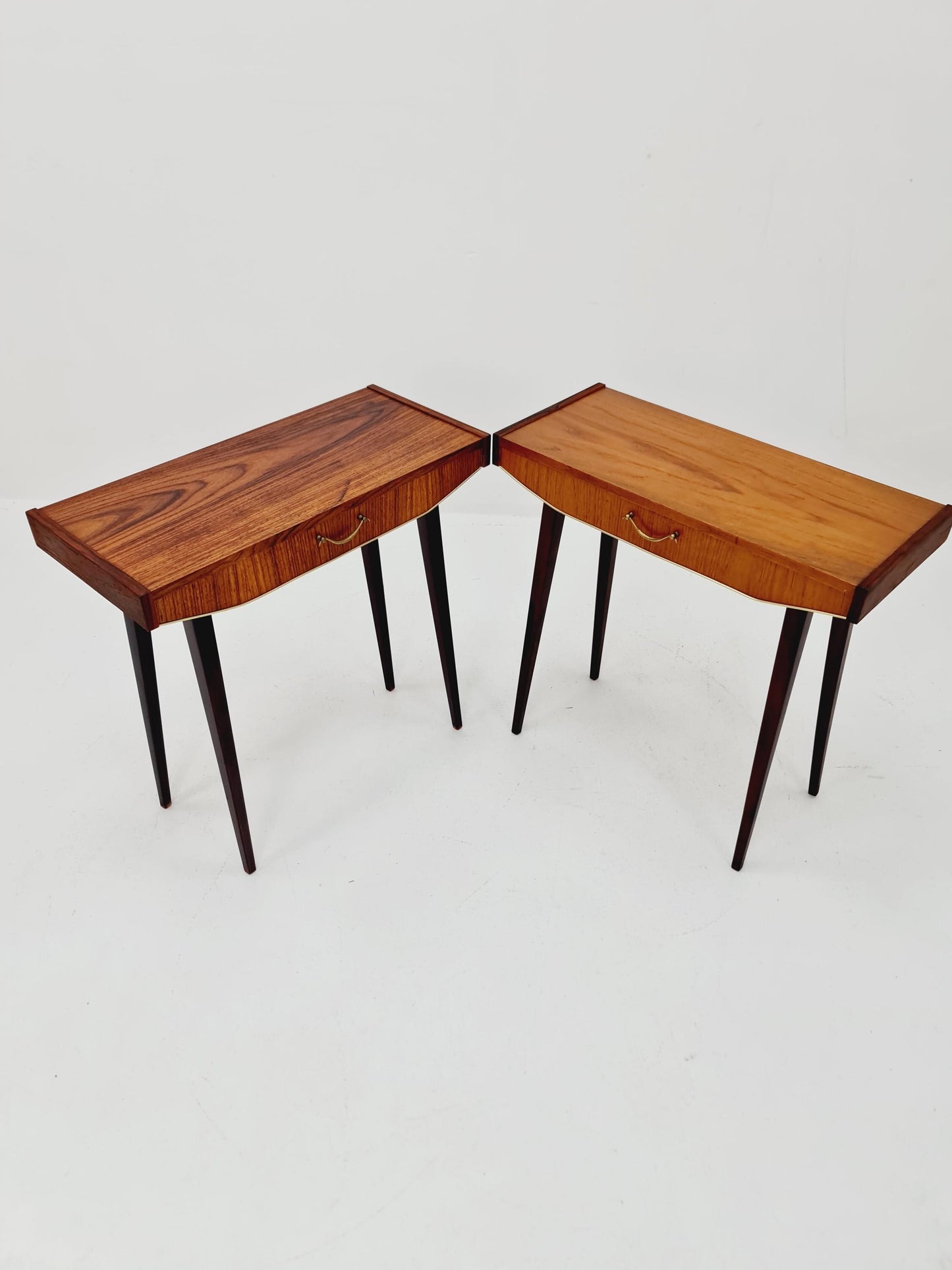 Mid century Danish teak side tables/ Bedside tables/ Nightstands, Denmark, 1960s, set of 2