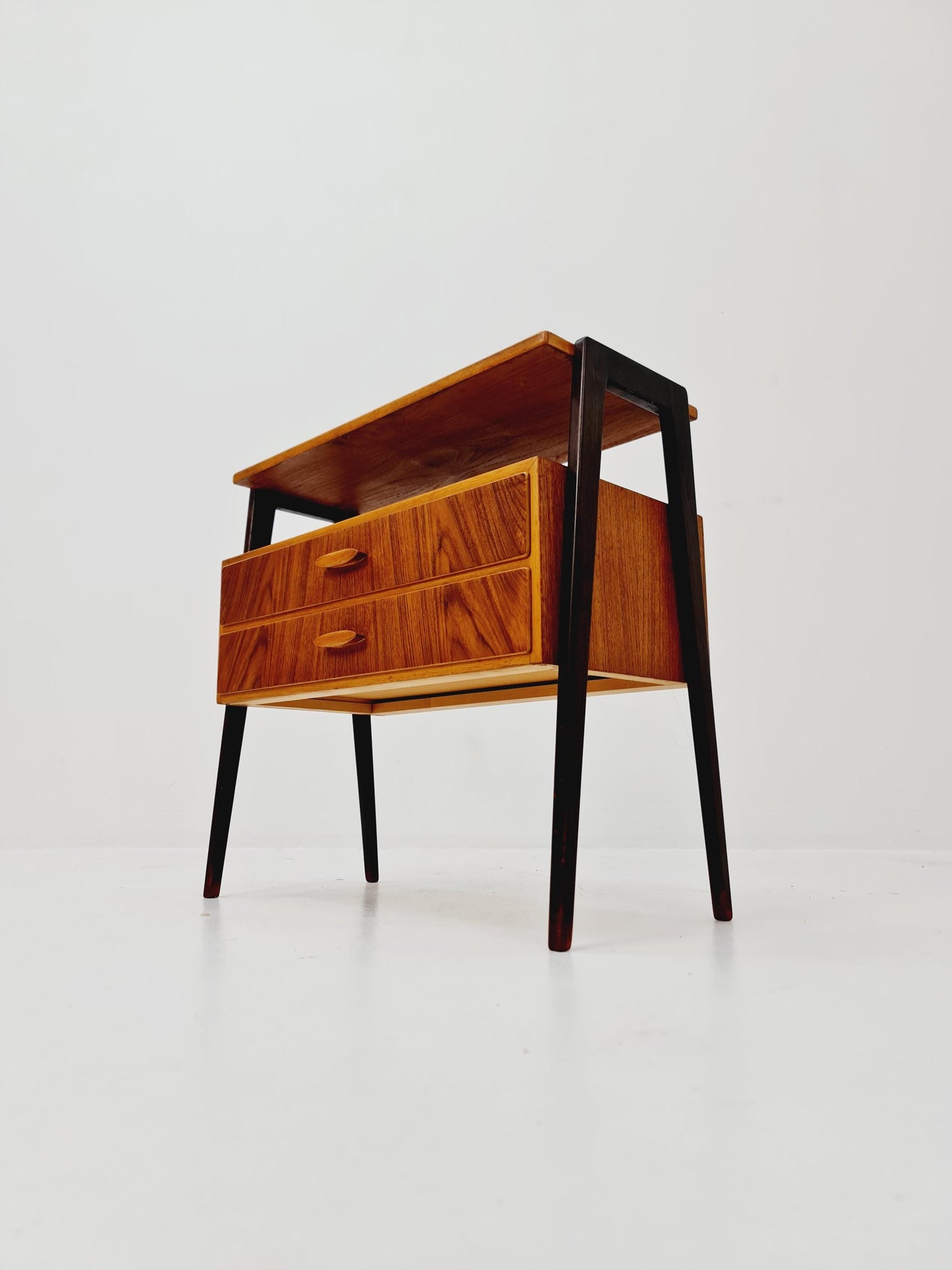 Midcentury Scandinavian Teak vintage Side table/ hallway/ Night stand, 1960s