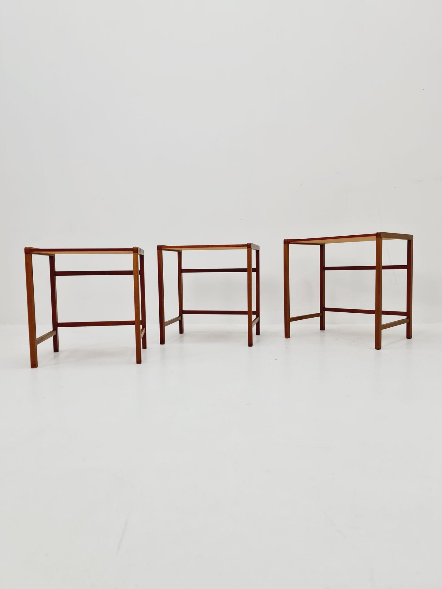 Midcentury Swedish teak nesting tables/ side tables , 1960s