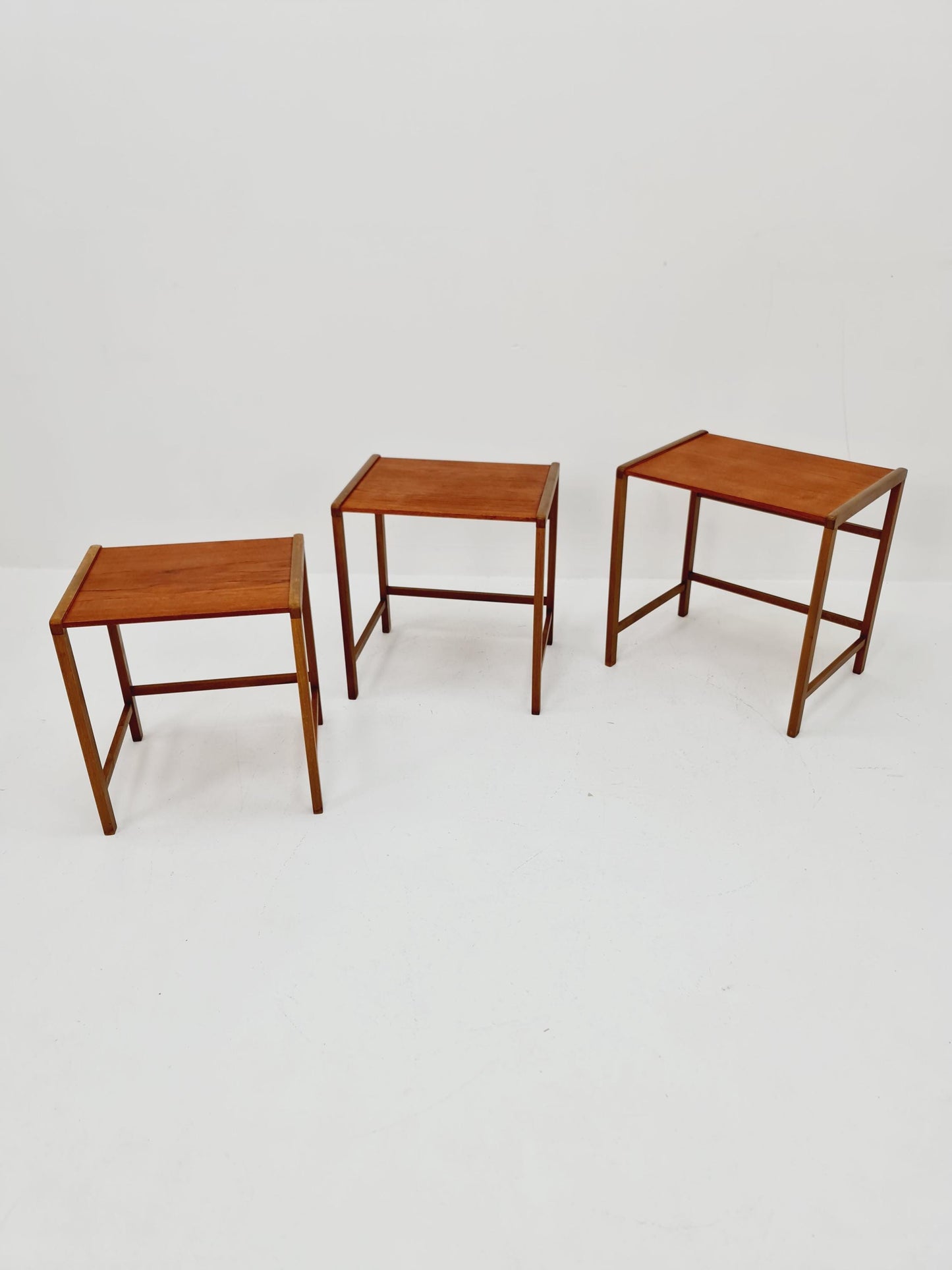 Midcentury Swedish teak nesting tables/ side tables , 1960s