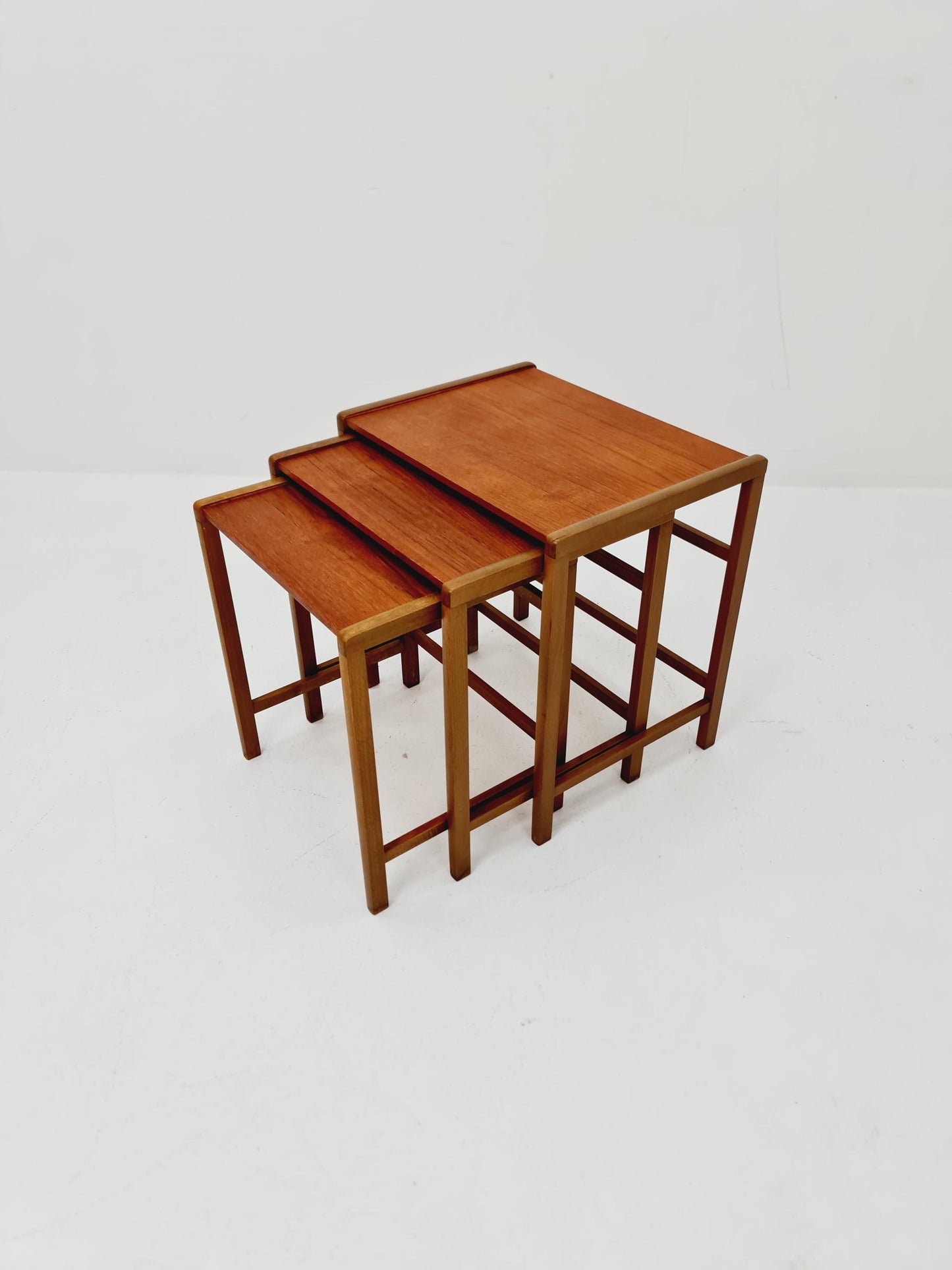 Midcentury Swedish teak nesting tables/ side tables , 1960s