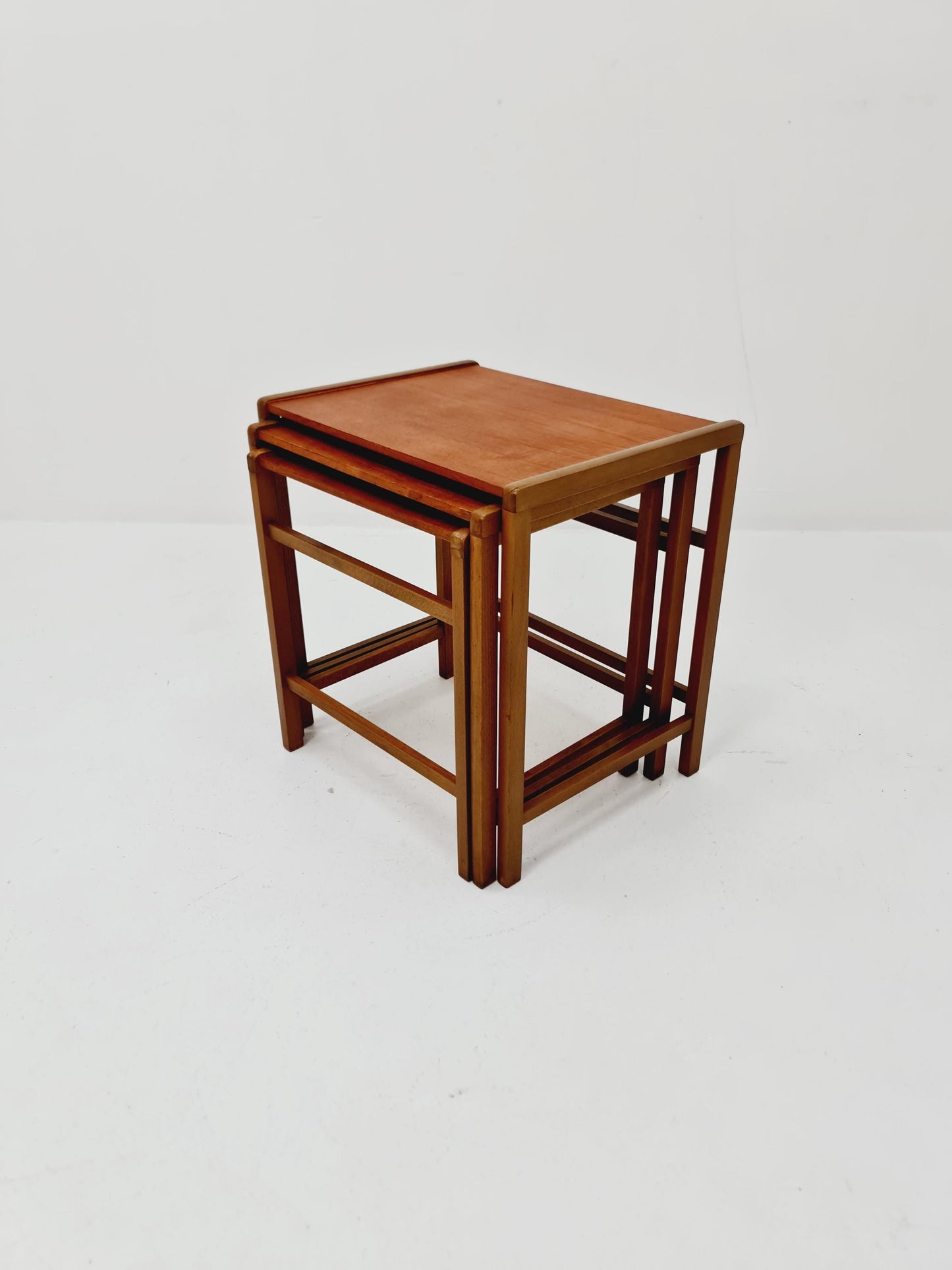 Midcentury Swedish teak nesting tables/ side tables , 1960s