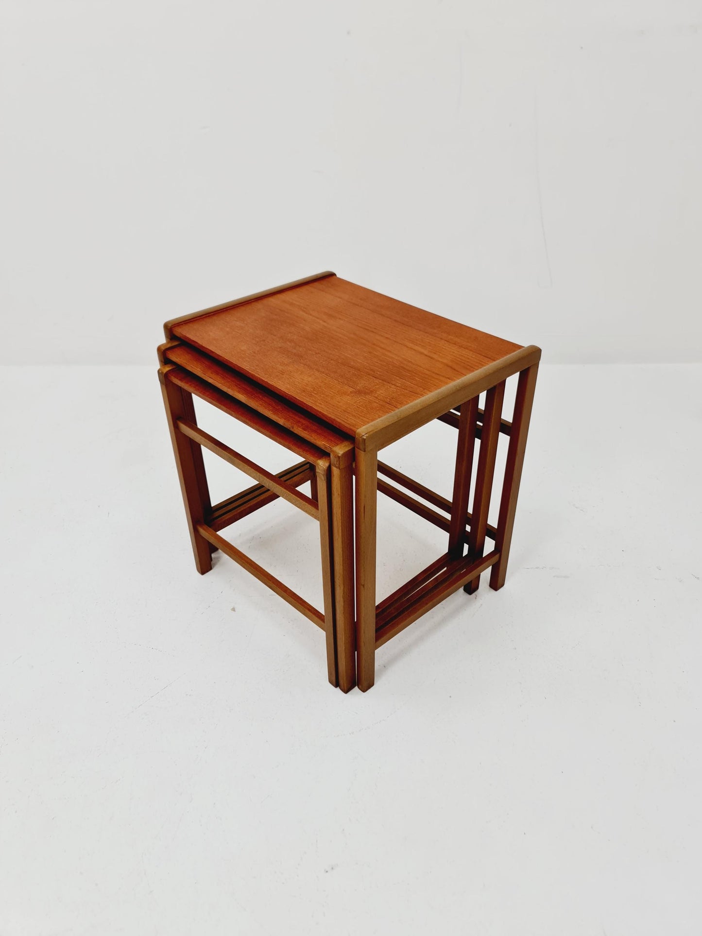 Midcentury Swedish teak nesting tables/ side tables , 1960s