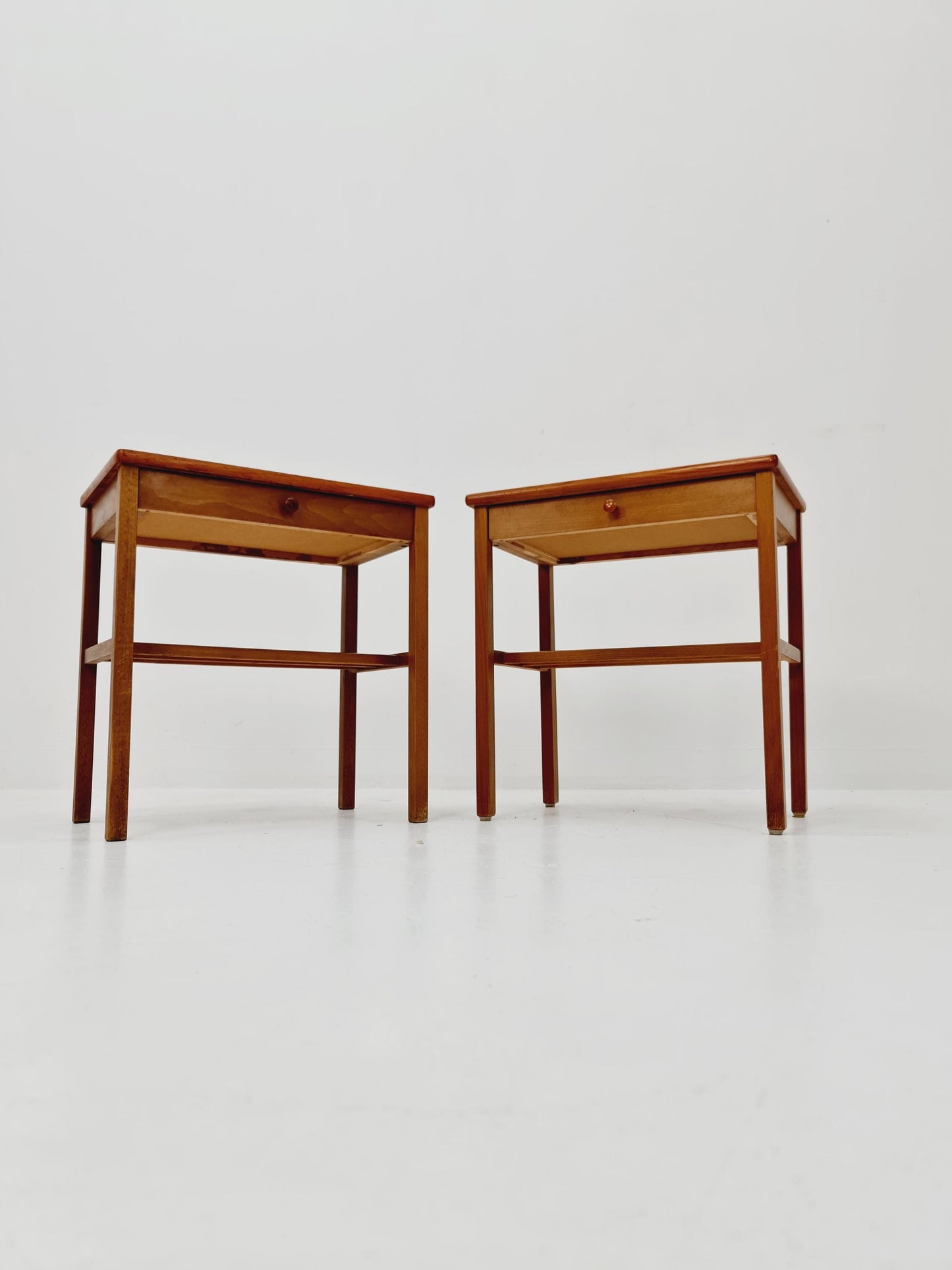 Mid century Danish teak side tables/ Bedside tables/ Nightstands, Denmark, 1960s, set of 2