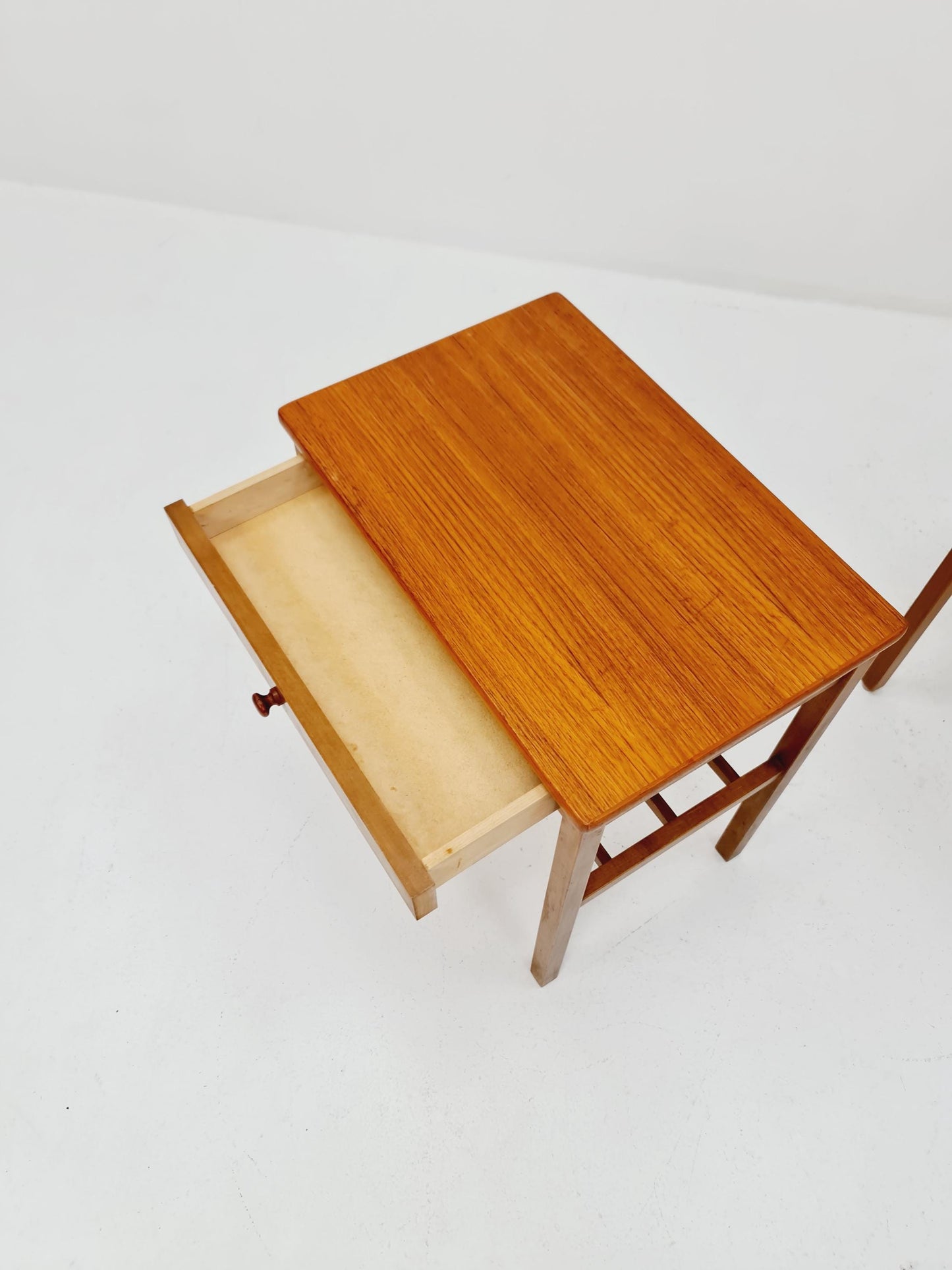 Mid century Danish teak side tables/ Bedside tables/ Nightstands, Denmark, 1960s, set of 2