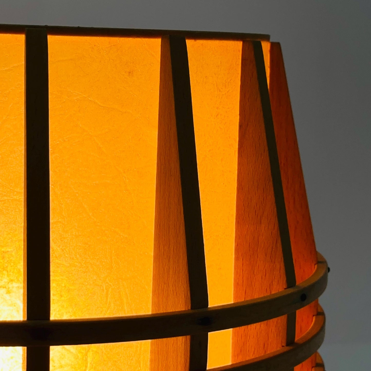Mid century Danish table teak lamp 1960s Denmark