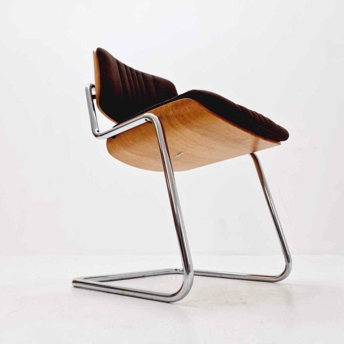 Mid century wooden chair by Karl Dittert for Martin Giroflex stoll , 1970s Switzerland