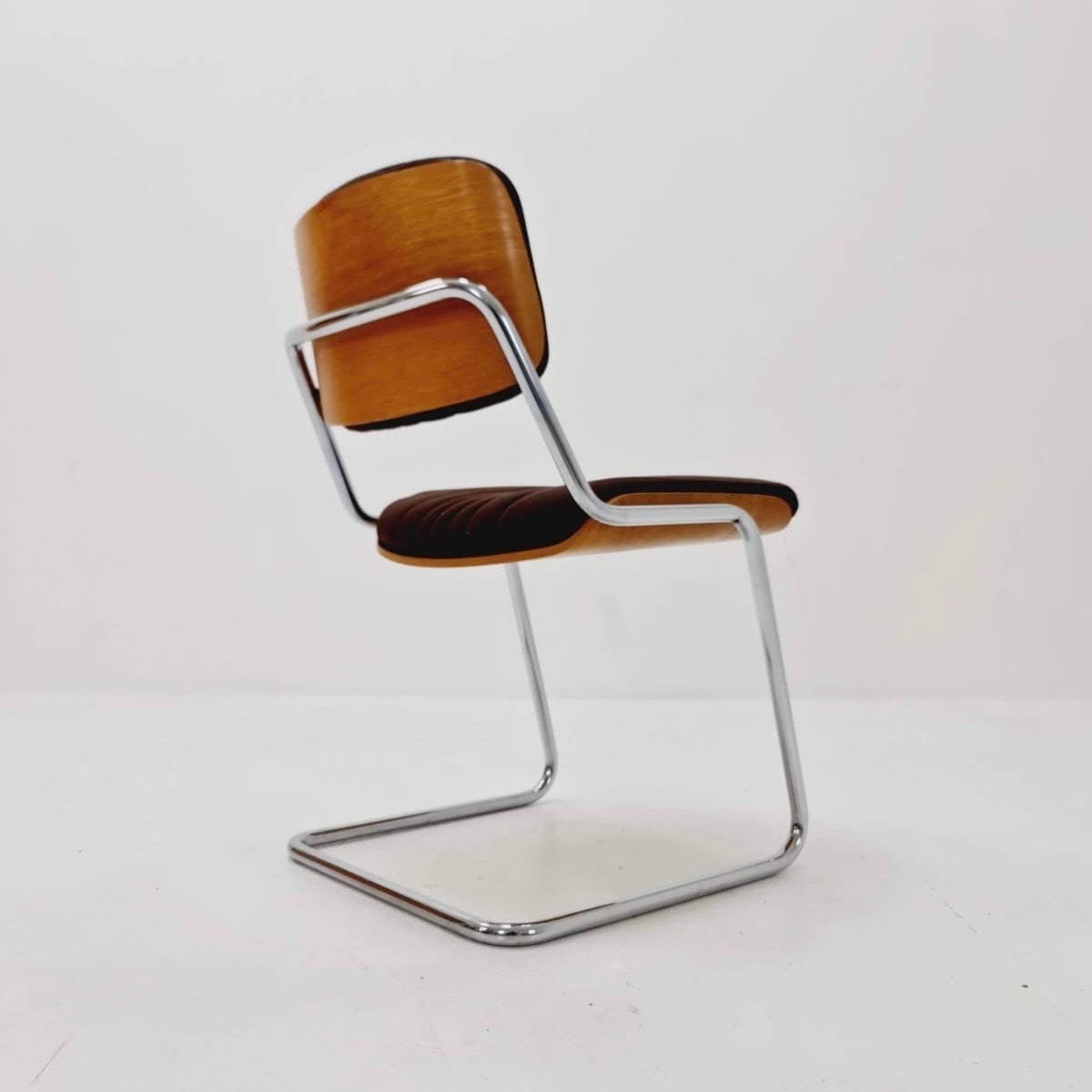 Mid century wooden chair by Karl Dittert for Martin Giroflex stoll , 1970s Switzerland