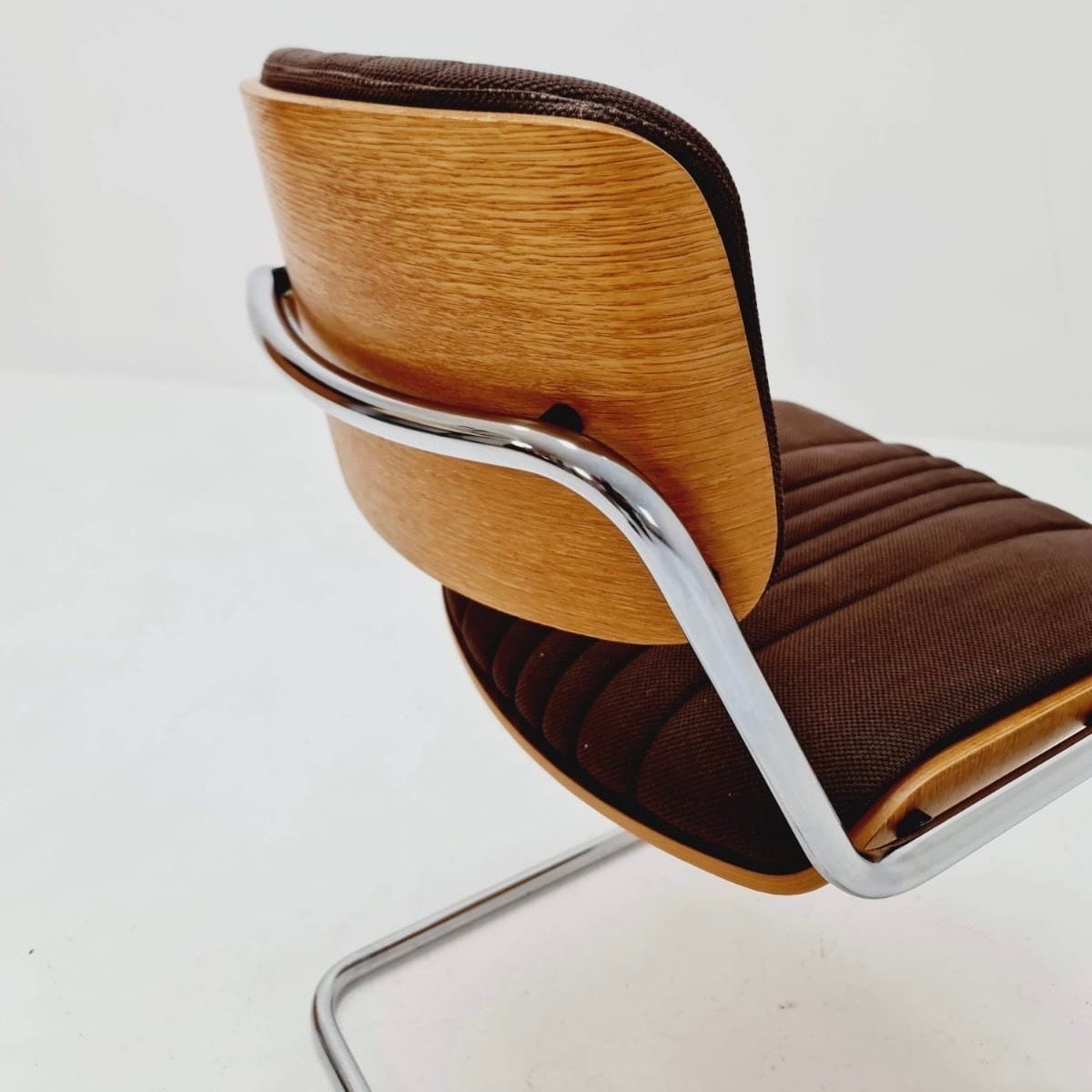 Mid century wooden chair by Karl Dittert for Martin Giroflex stoll , 1970s Switzerland
