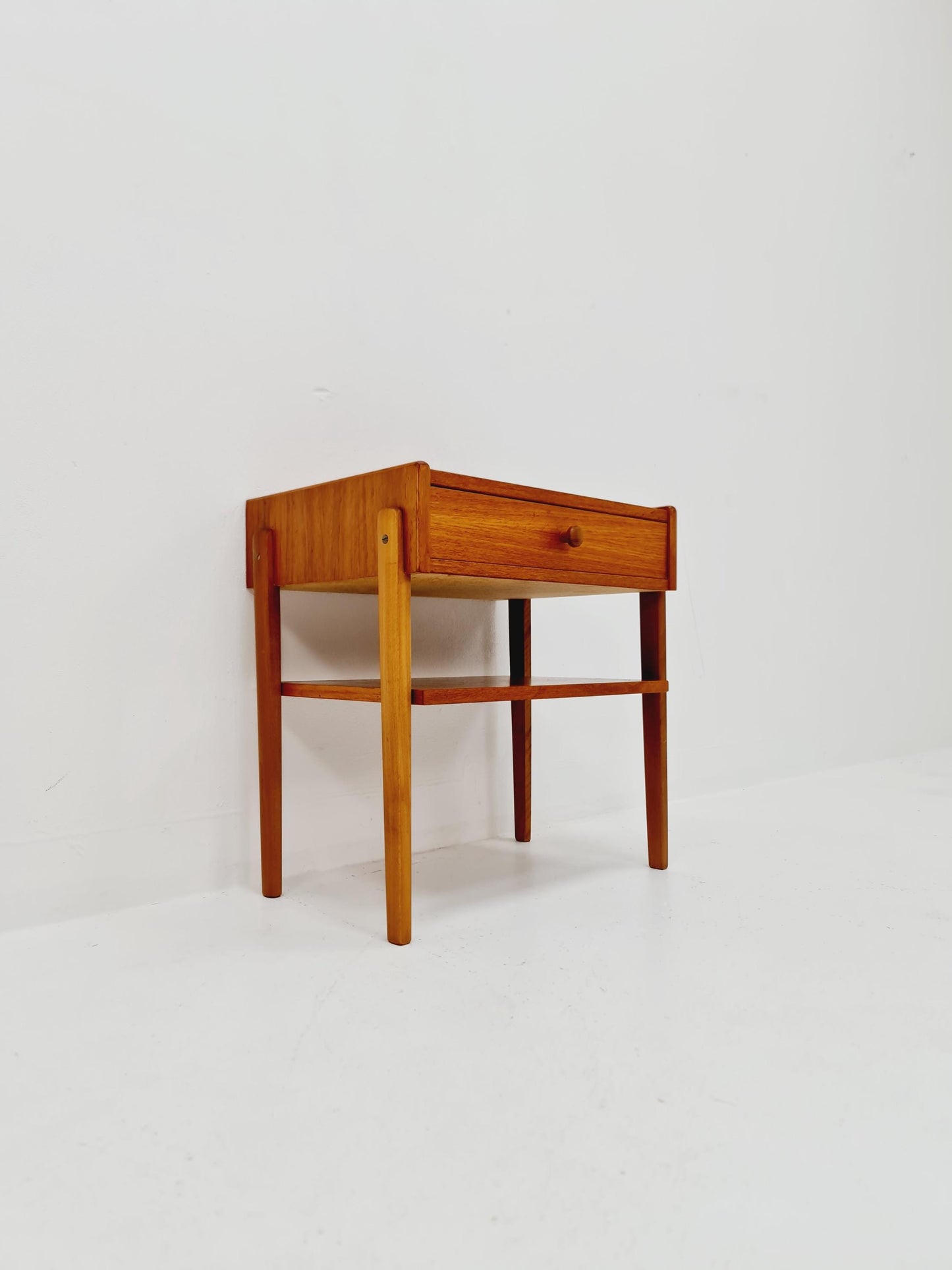 Danish Midcentury teak side tables/ Bedside tables, 1960s