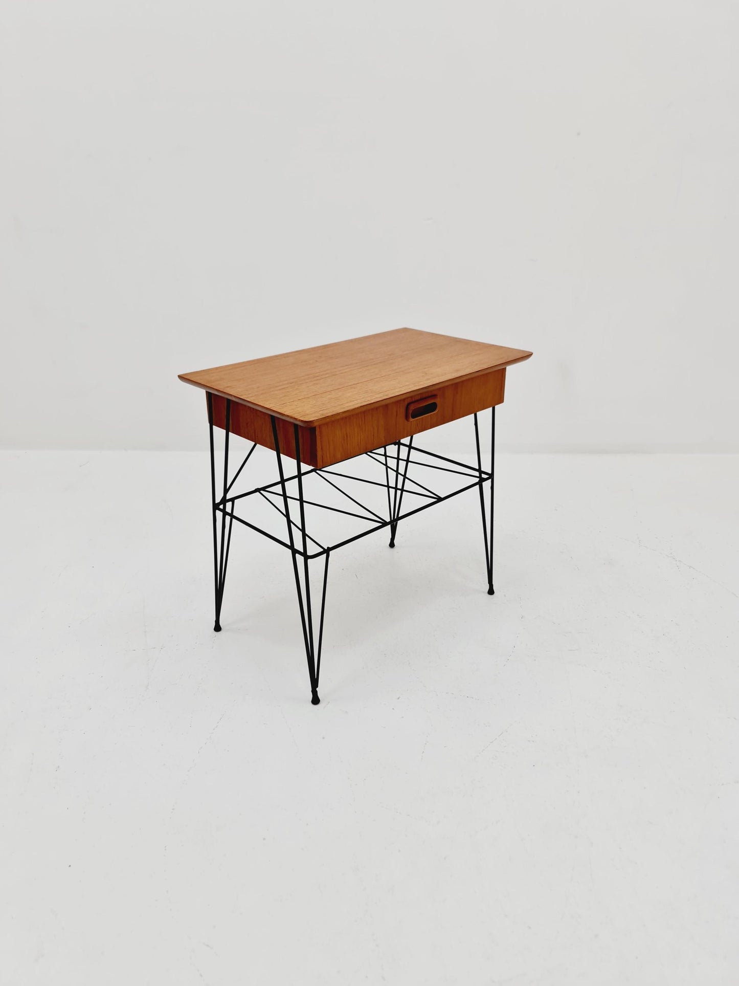 Midcentury swedish teak Vintage Side table/ Bedside table, 1960s