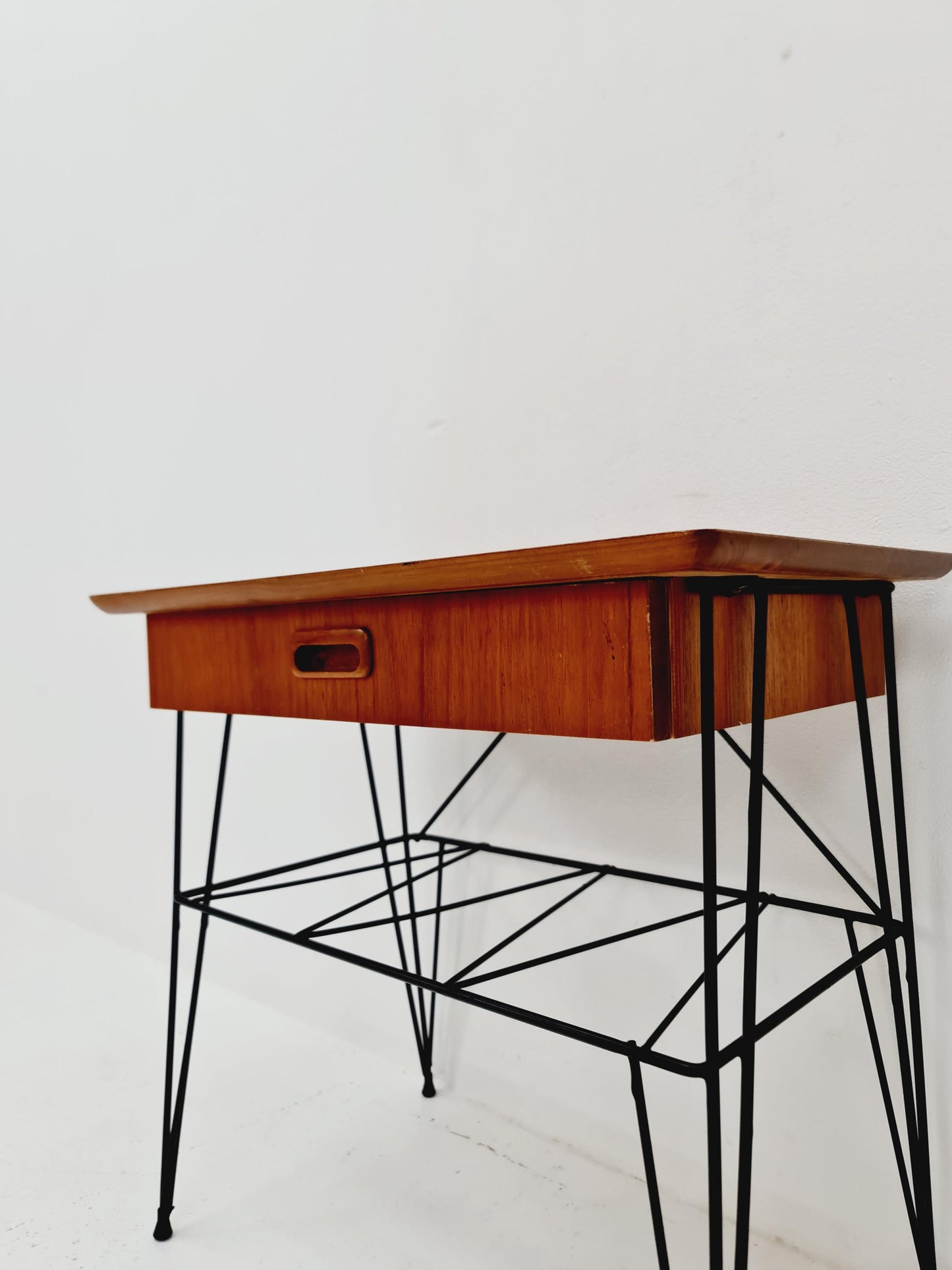 Midcentury swedish teak Vintage Side table/ Bedside table, 1960s