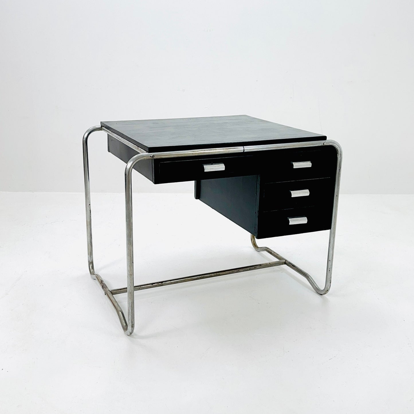 Mid century Bauhaus Tublar desk for mart stam & Marcel Brauer by Thonet 1930s