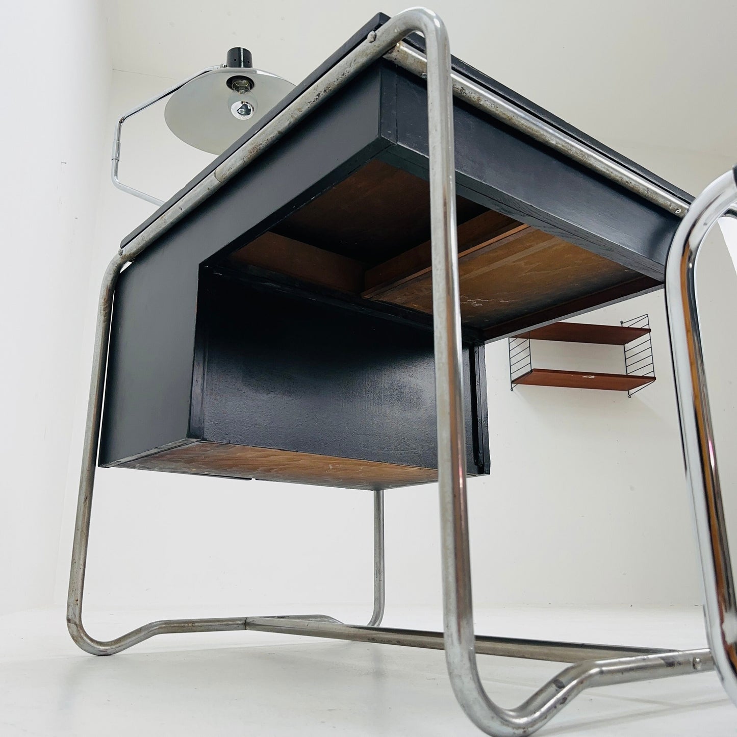 Mid century Bauhaus Tublar desk for mart stam & Marcel Brauer by Thonet 1930s