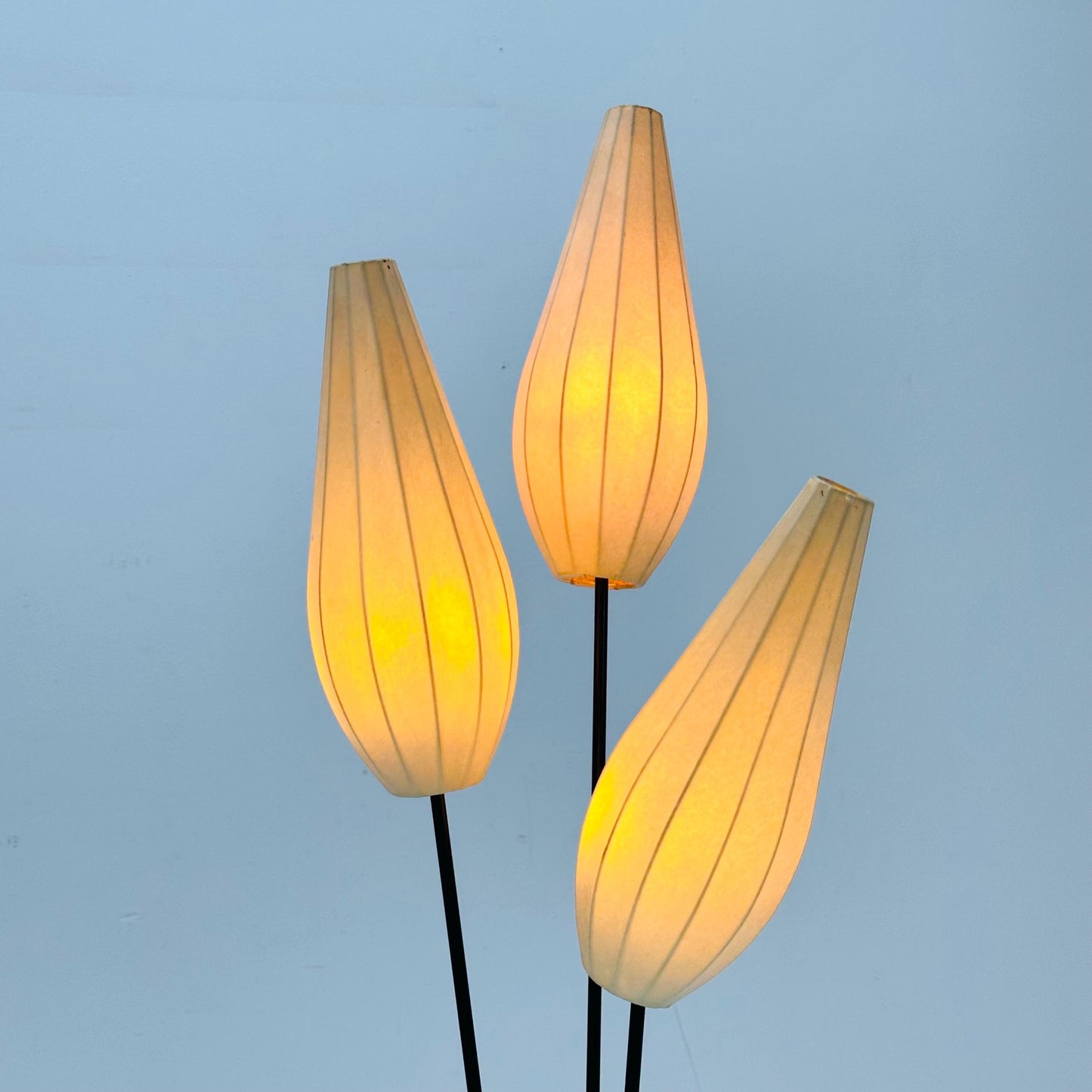 Mid century Danish cocoon floor lamp 1960s Denmark