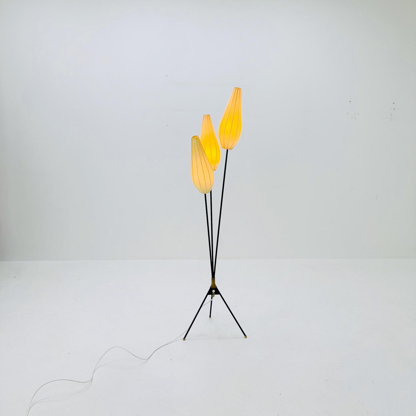 Mid century Danish cocoon floor lamp 1960s Denmark