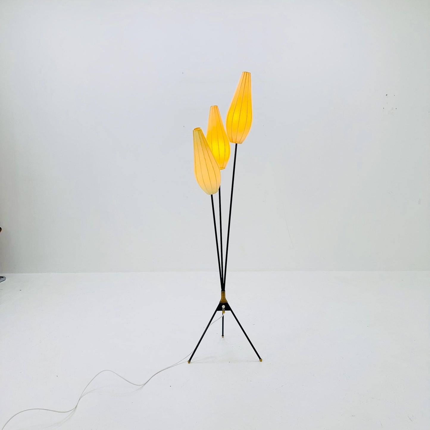 Mid century Danish cocoon floor lamp 1960s Denmark