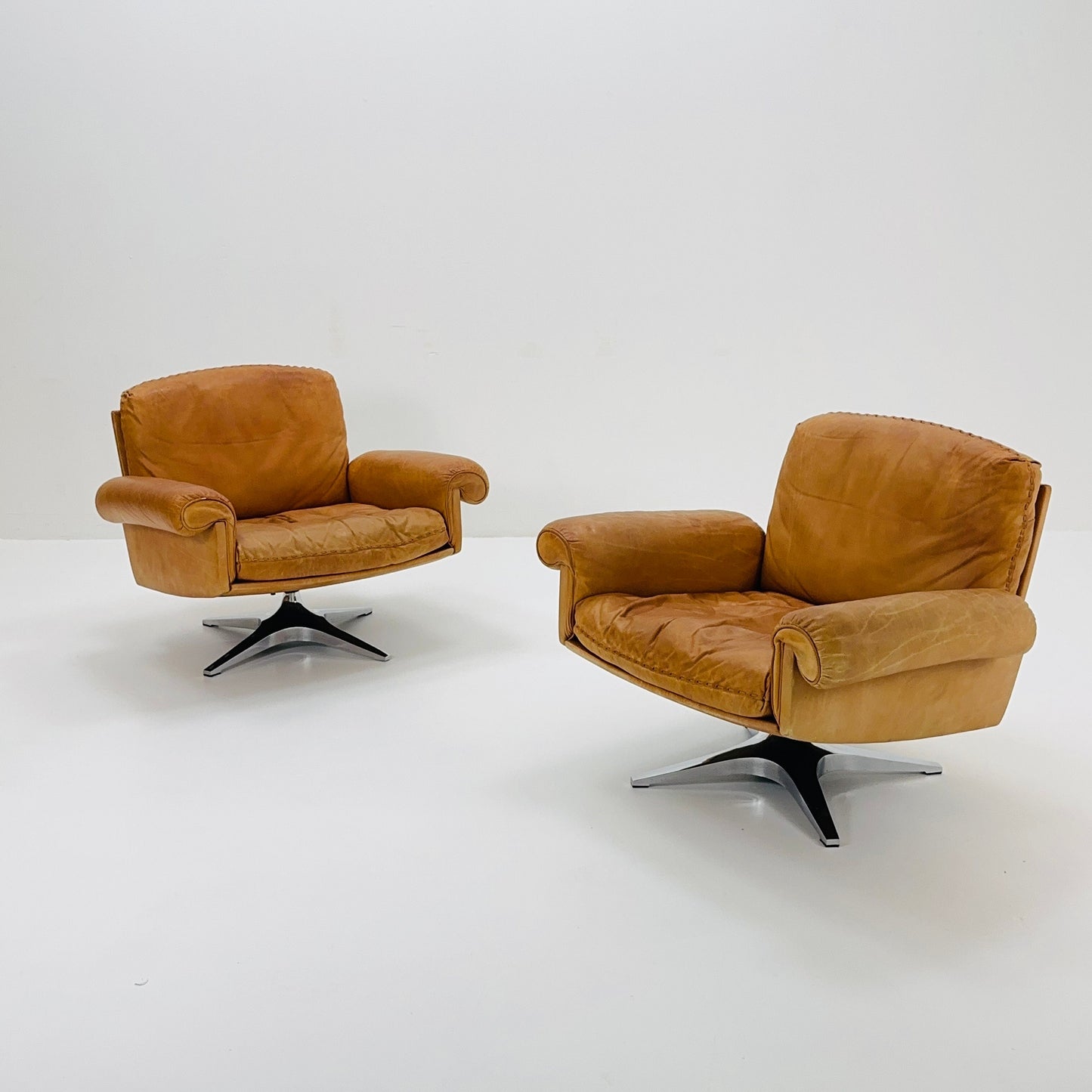 Mid Century De Sede "DS-31" armchair in cognac leather, Switzerland 1970s