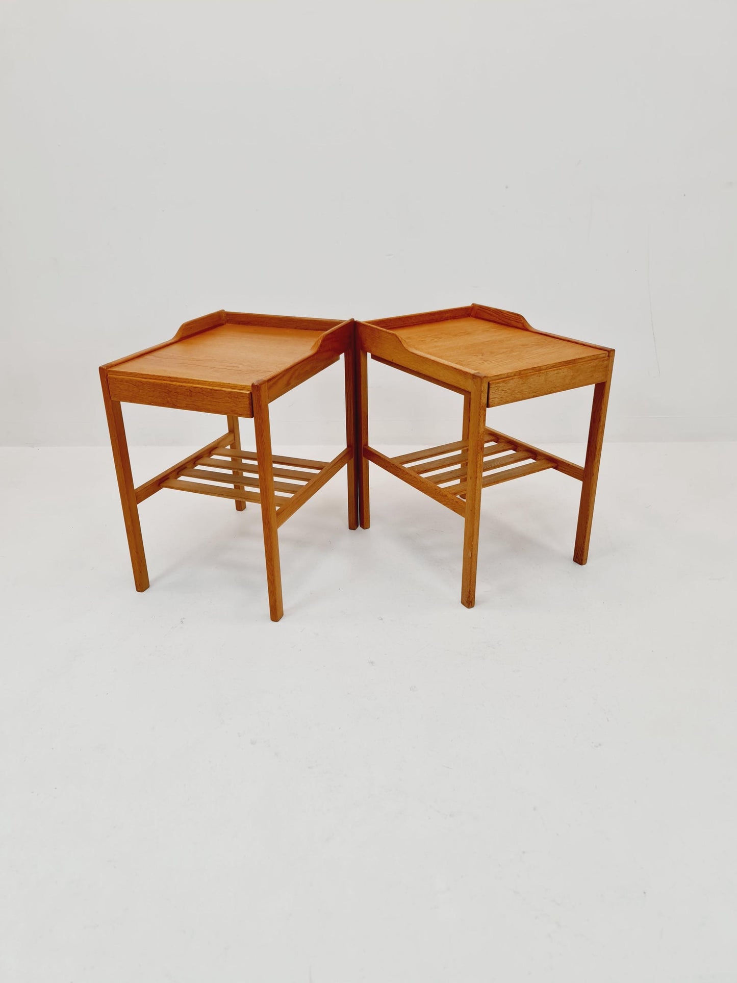 Swedish nightstands mid century design by Bertil Fridhagen for Bodafors ,1964 Set of 2
