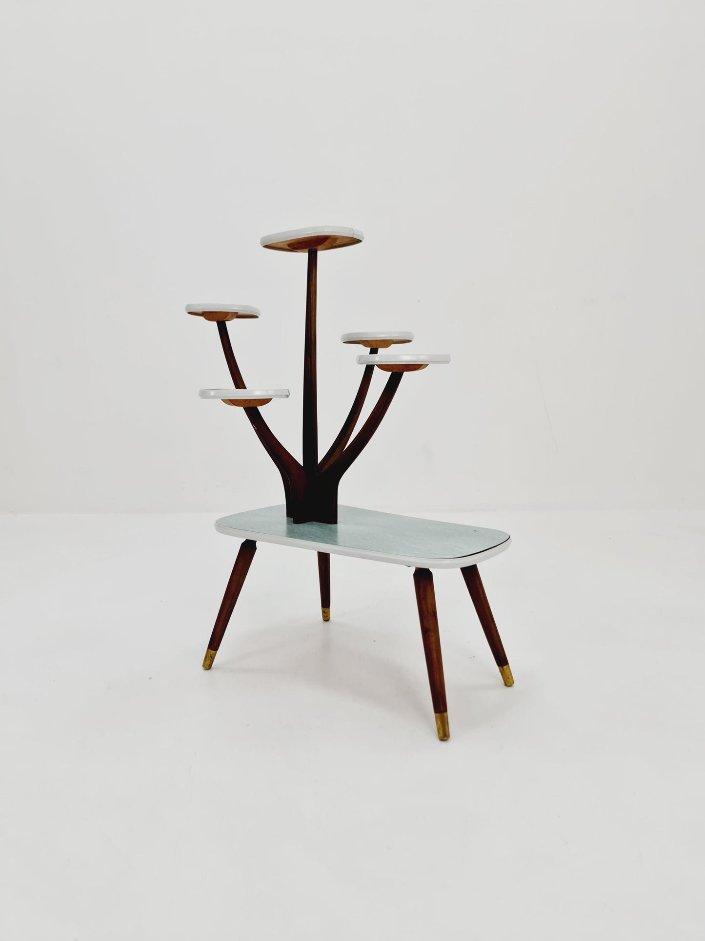 German Plant Stand, Vintage Mid-Century Minimalist Indoor flower table, 1960s