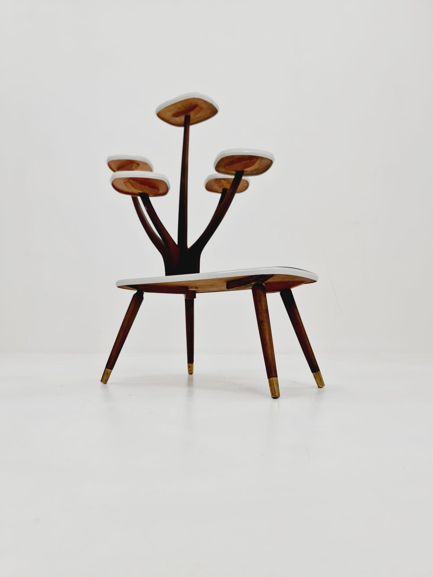 German Plant Stand, Vintage Mid-Century Minimalist Indoor flower table, 1960s