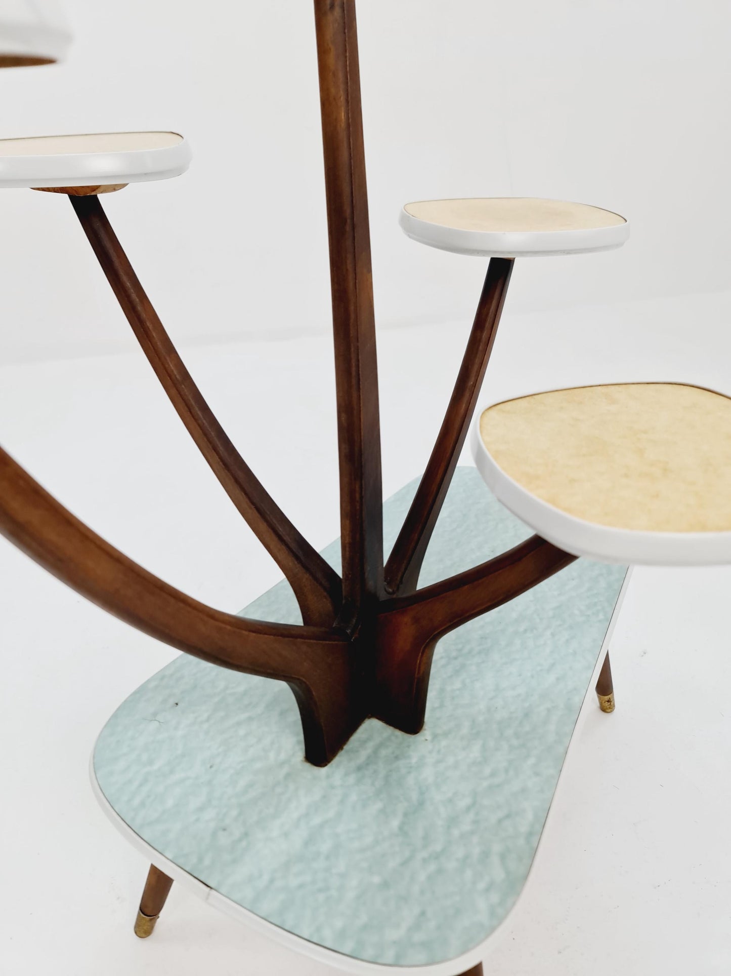 German Plant Stand, Vintage Mid-Century Minimalist Indoor flower table, 1960s