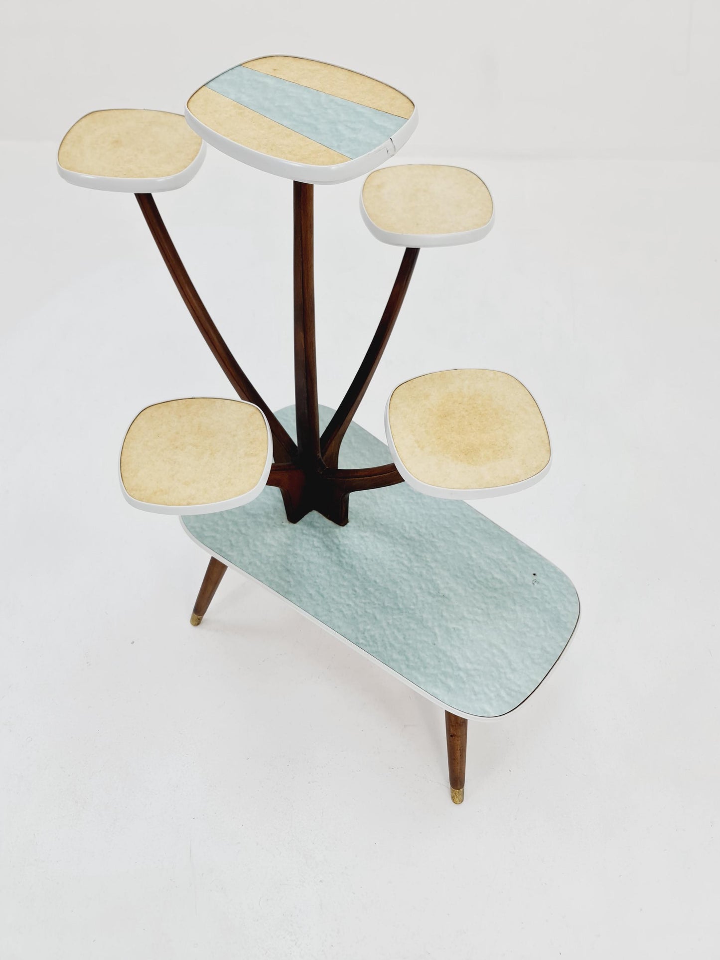German Plant Stand, Vintage Mid-Century Minimalist Indoor flower table, 1960s