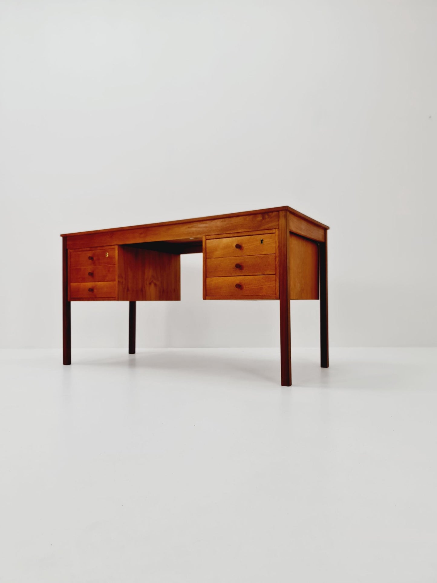 Midcentury Danish Teak Desk by Domino mobler, 1960s