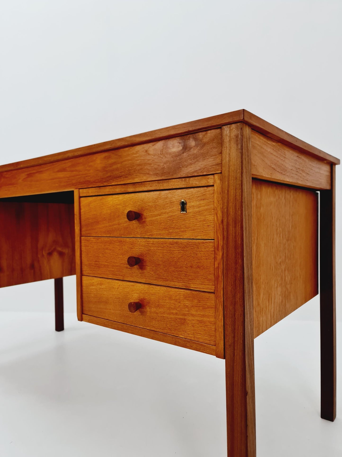 Midcentury Danish Teak Desk by Domino mobler, 1960s